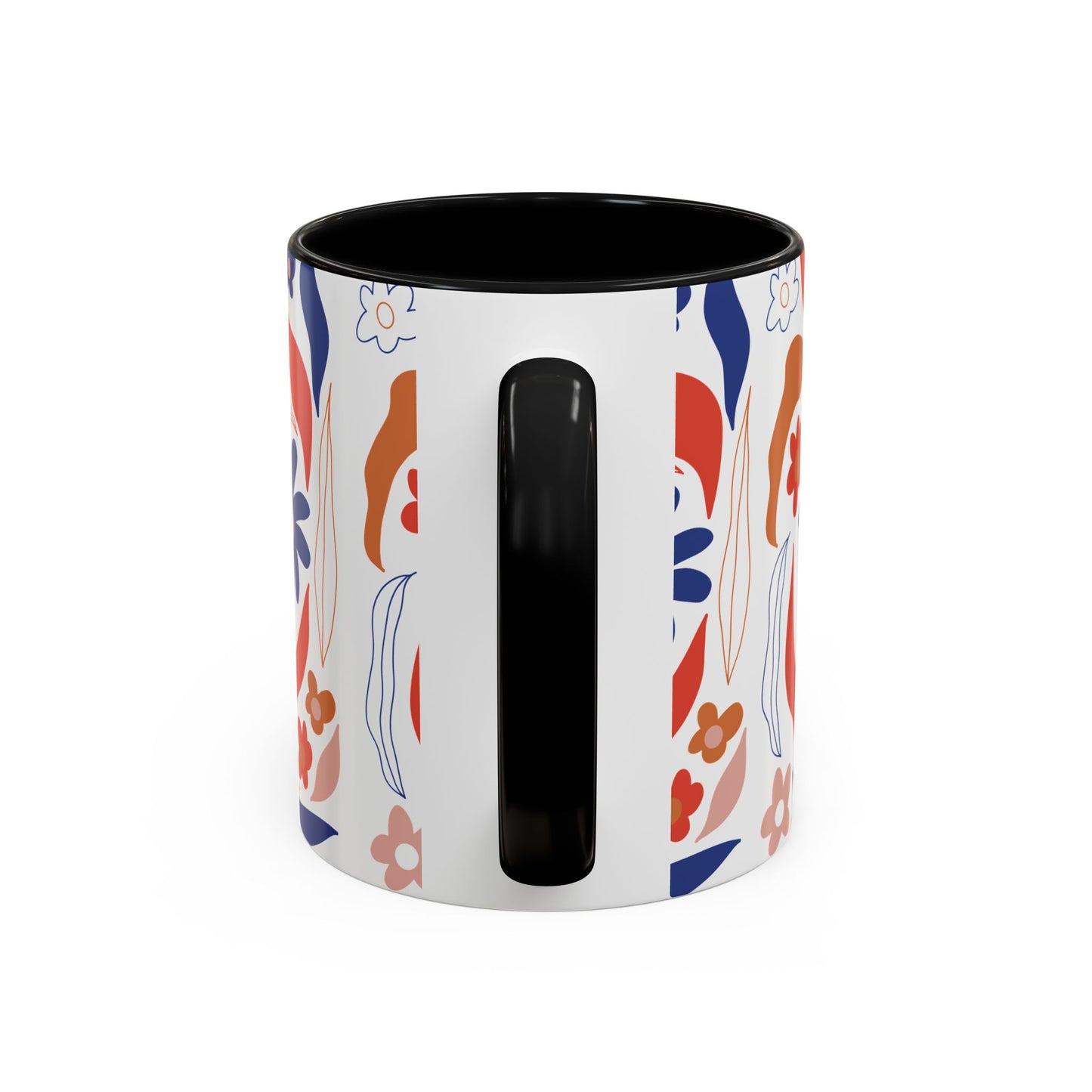 Floral Accent Coffee Mug