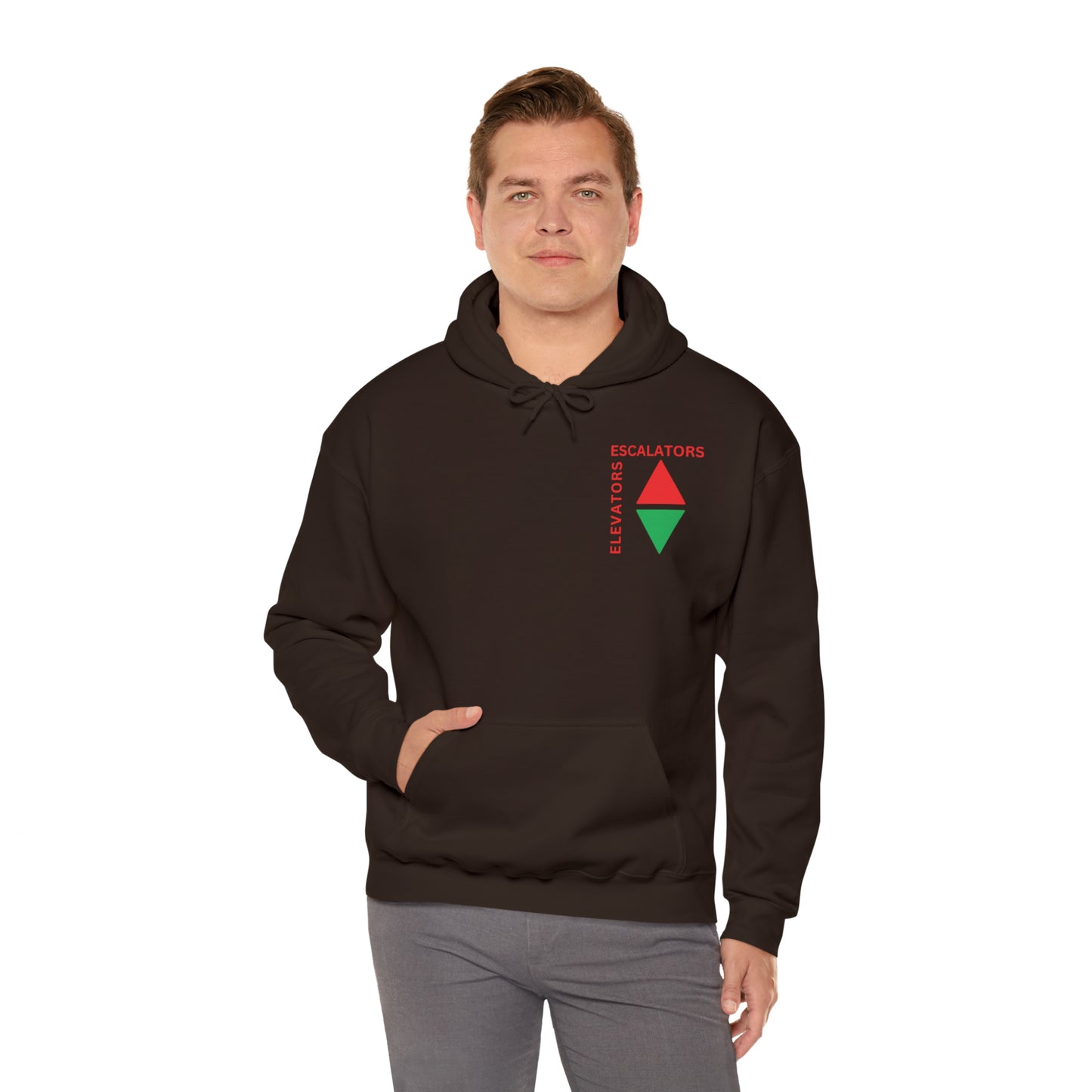 Elevators and Escalators Unisex Heavy Blend Hooded Sweatshirt