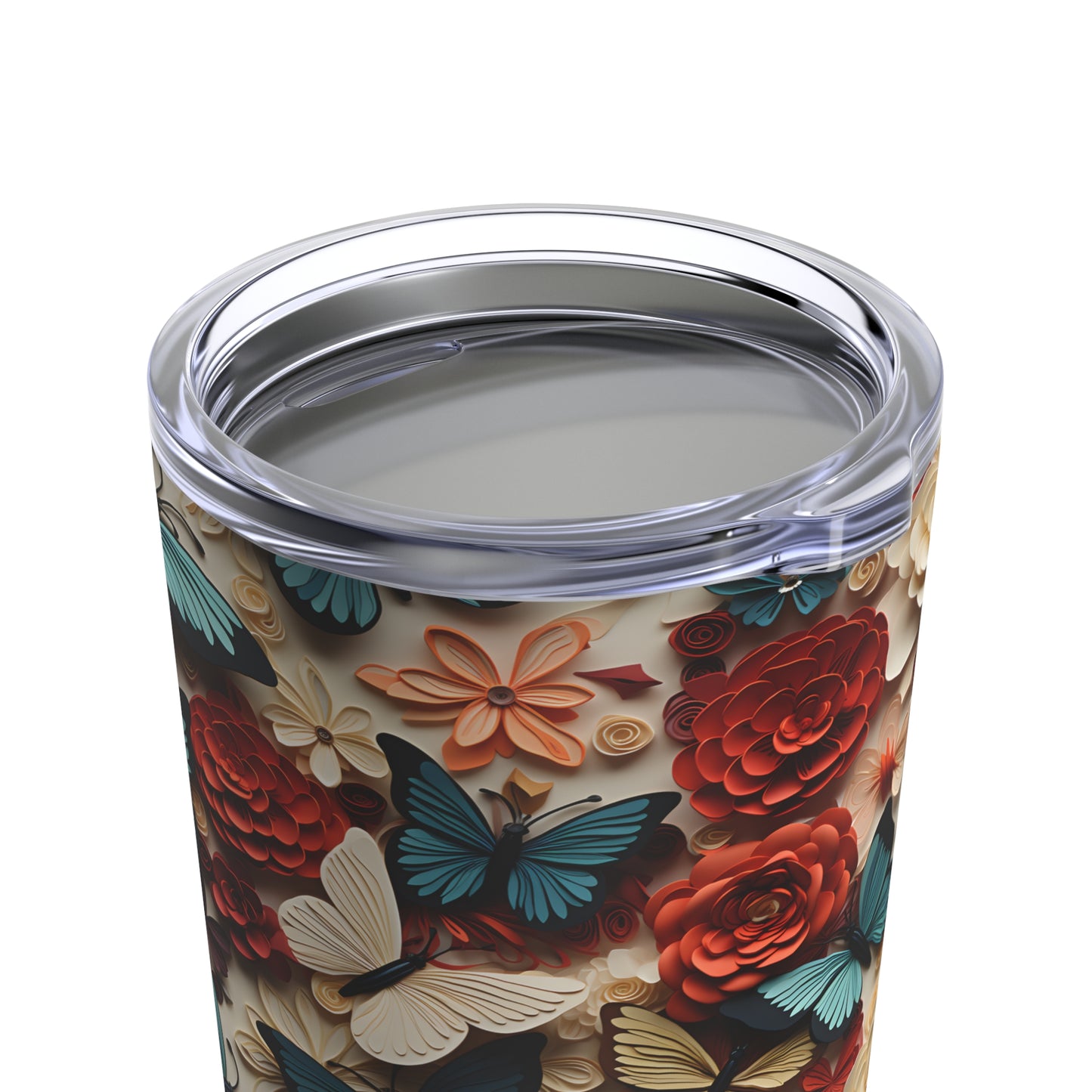 Flowers and Butterfly tumbler 20oz