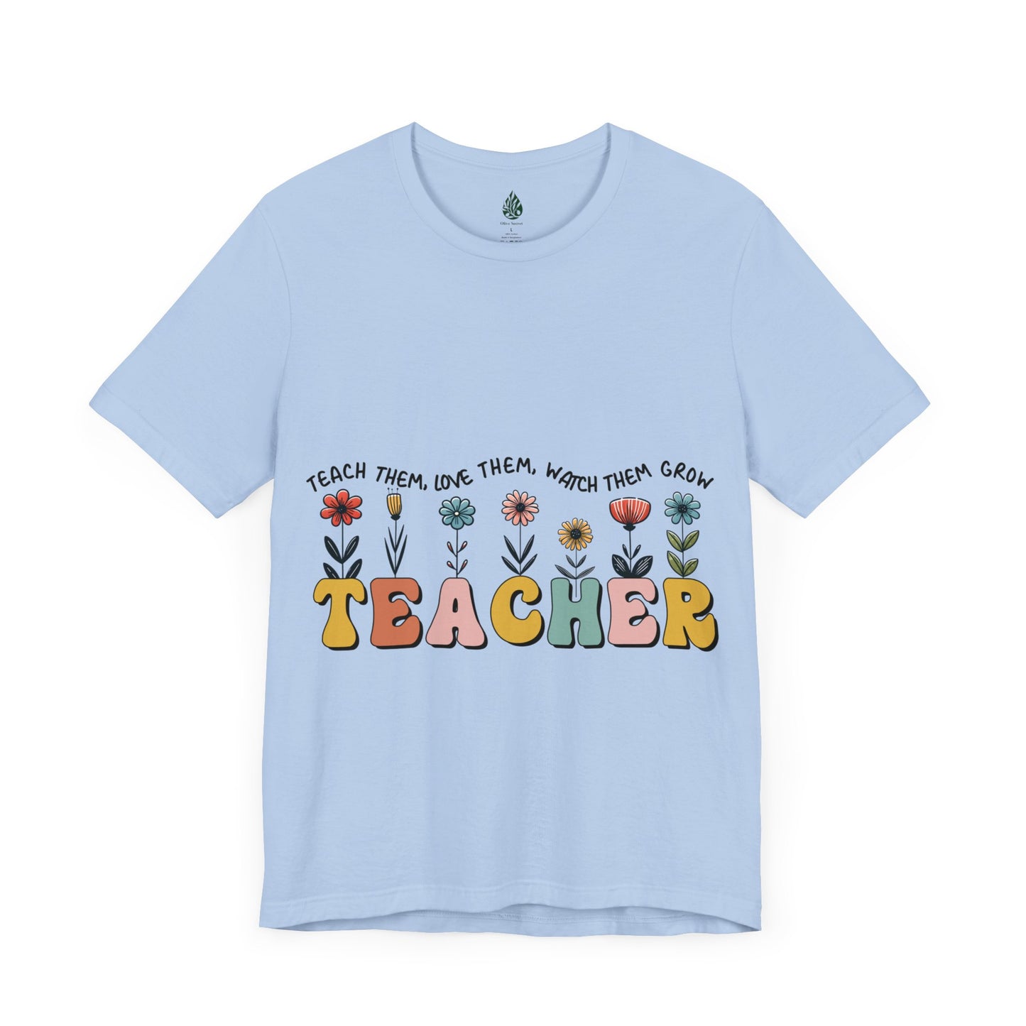 Teacher love them Unisex Jersey Short Sleeve Tee|Gift|Gift for lover|Gift for Mom|Gift for Girlfriend|Gift for Wife|Gift for Teacher|Teacher