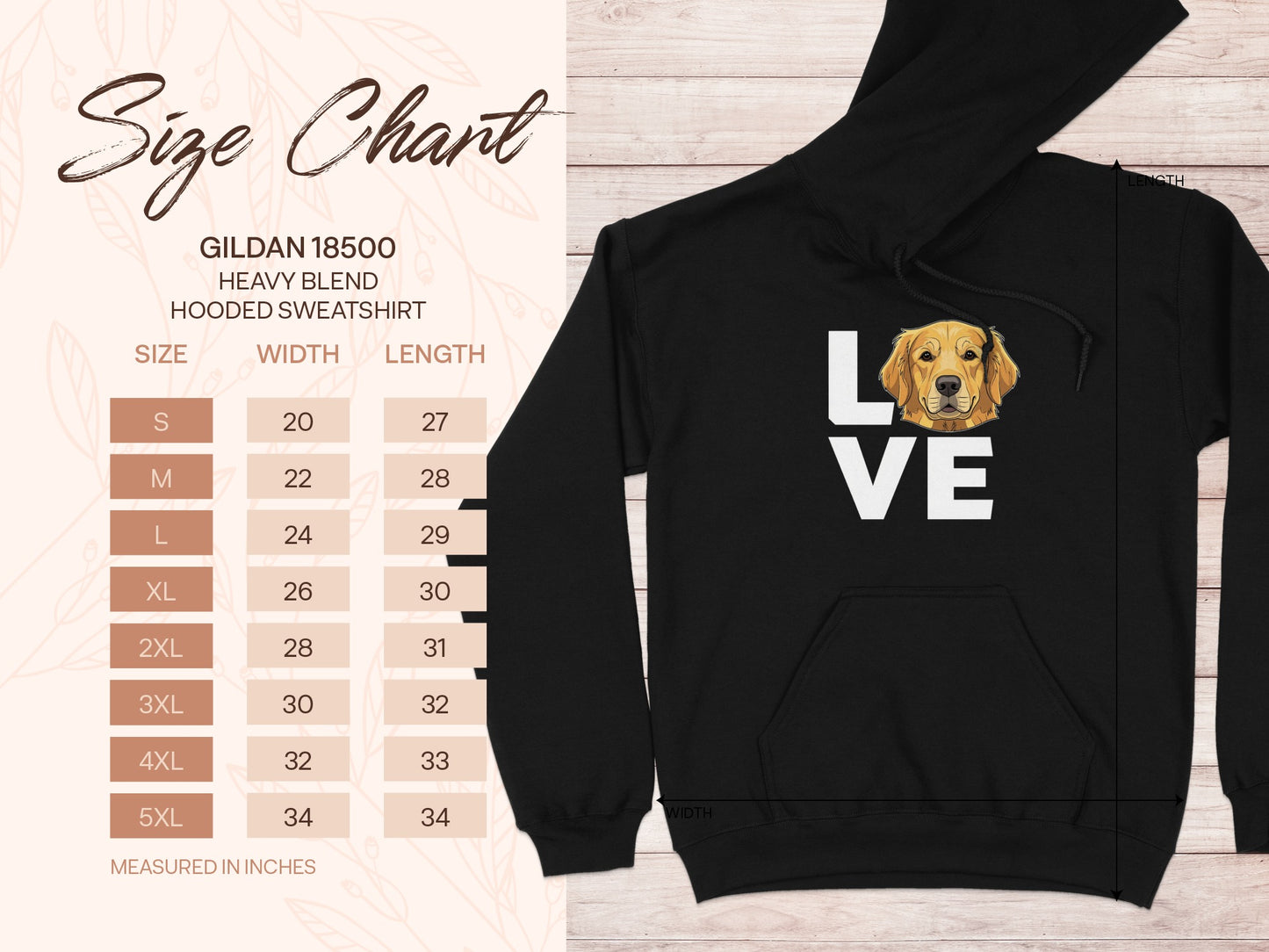 Love Dog Hoodie Sweatshirt Gildan 18500 Product
