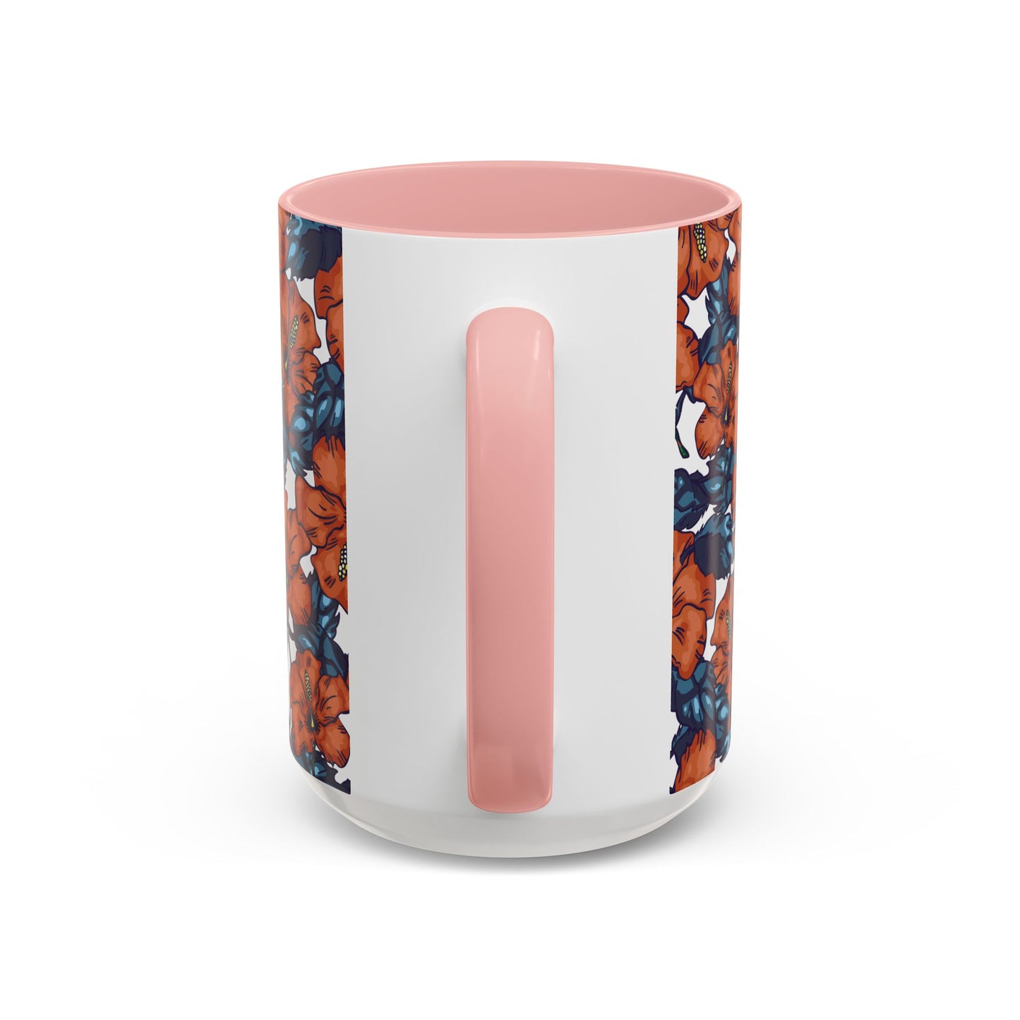 Floral Accent Coffee Mug