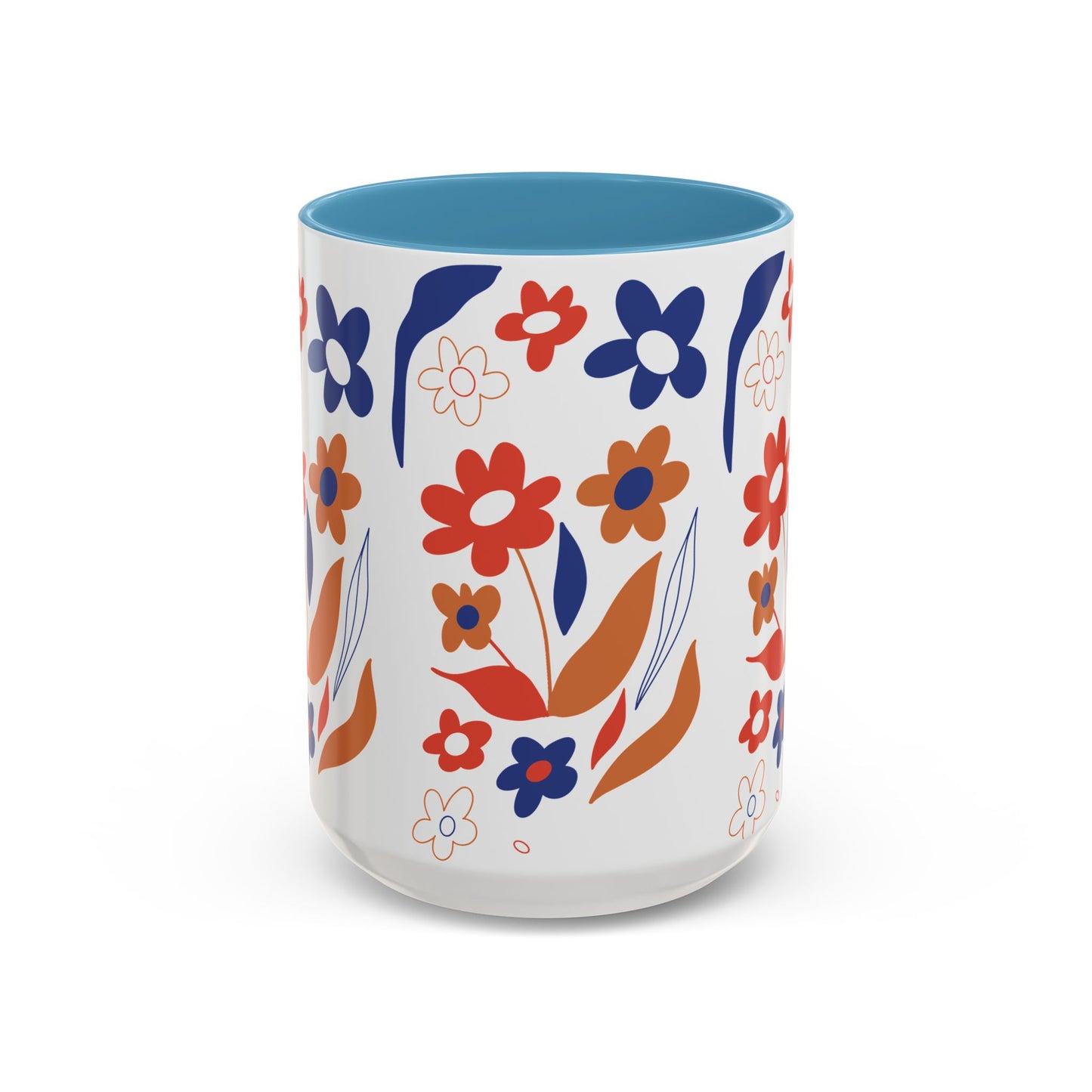 Floral Accent Coffee Mug