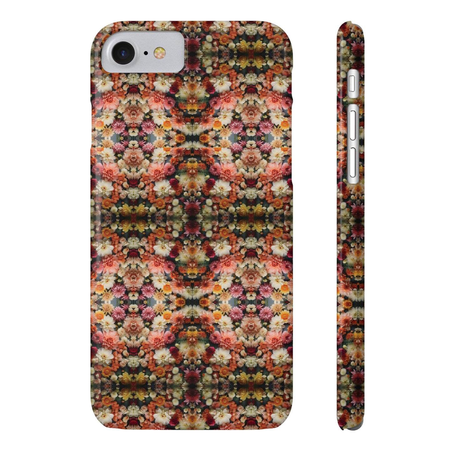 3D Flowers Pattern Slim Phone Cases