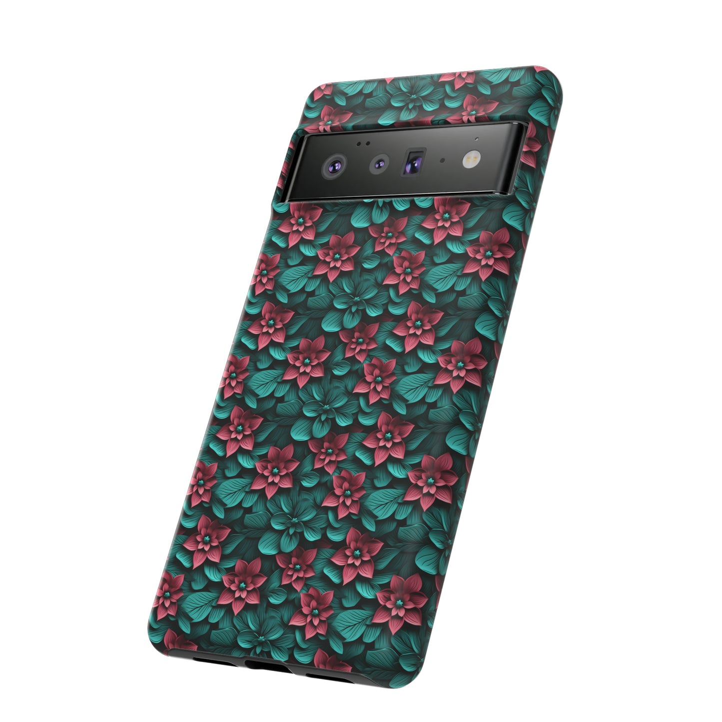 3D flowers Tough Cases