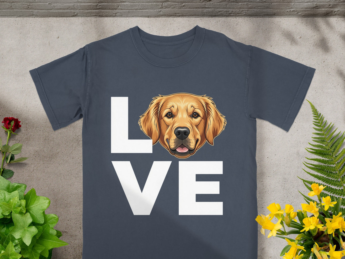 Love Dog Graphic Design Unisex T-Shirt