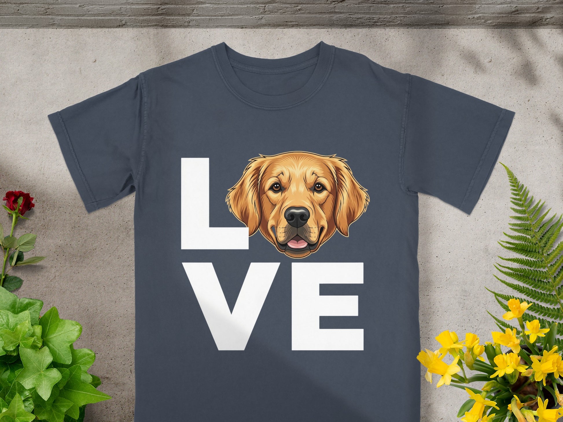 Love Dog Graphic Design Unisex T-Shirt