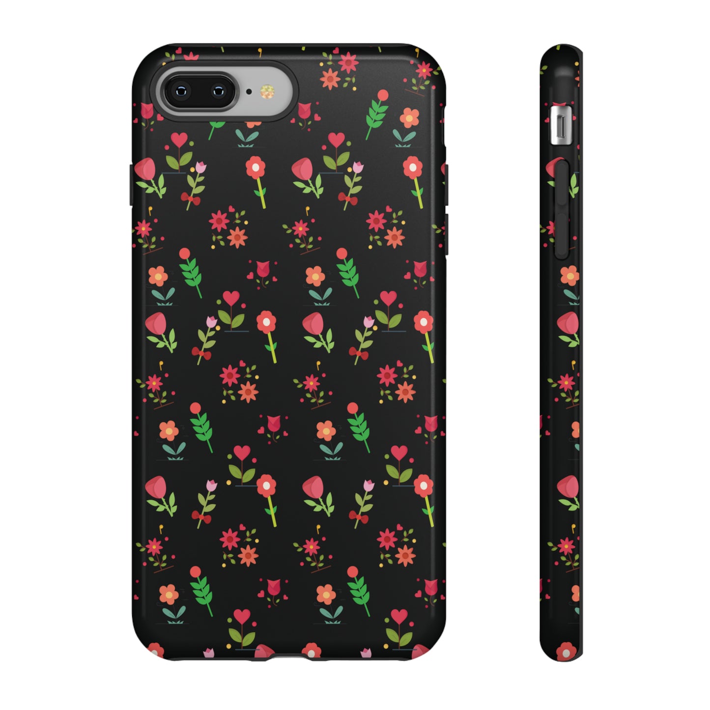 Flowers Pattern Splatter Phone Tough Cases