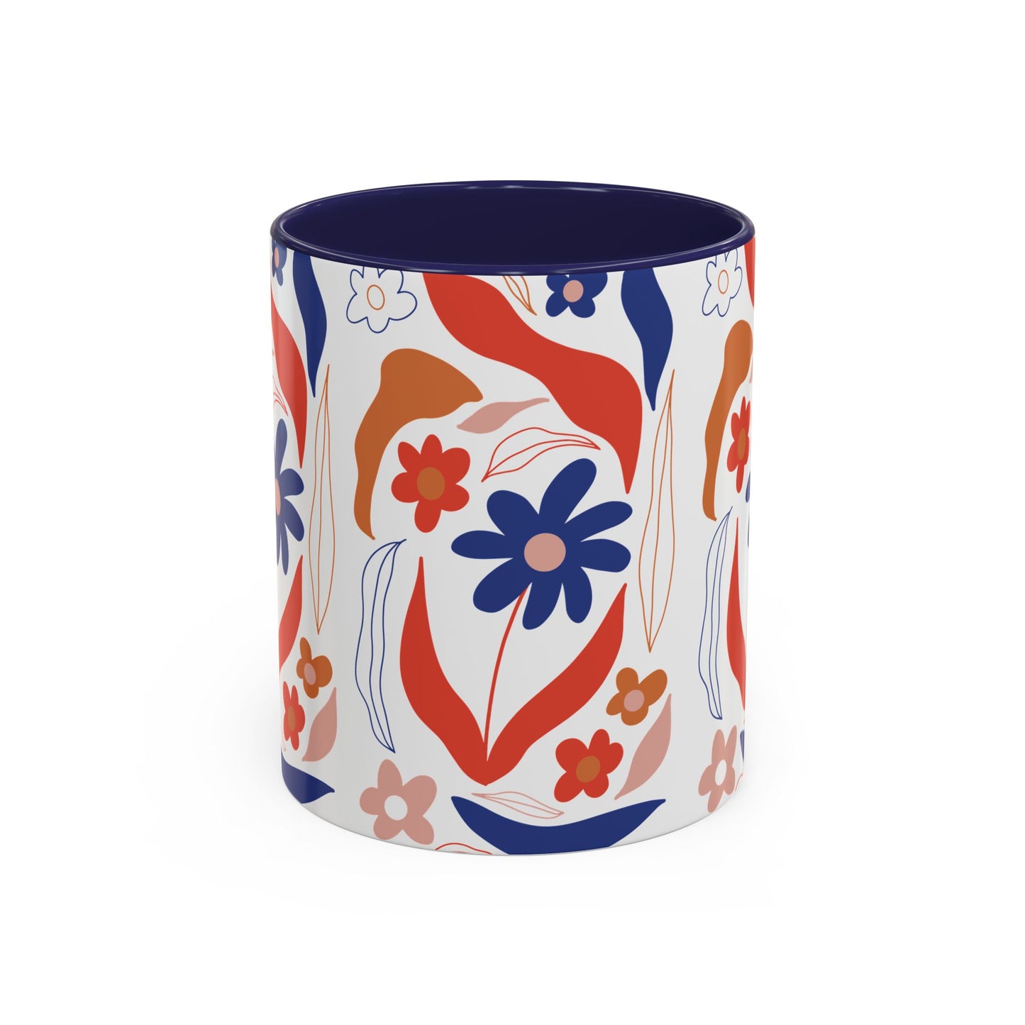 Floral Accent Coffee Mug