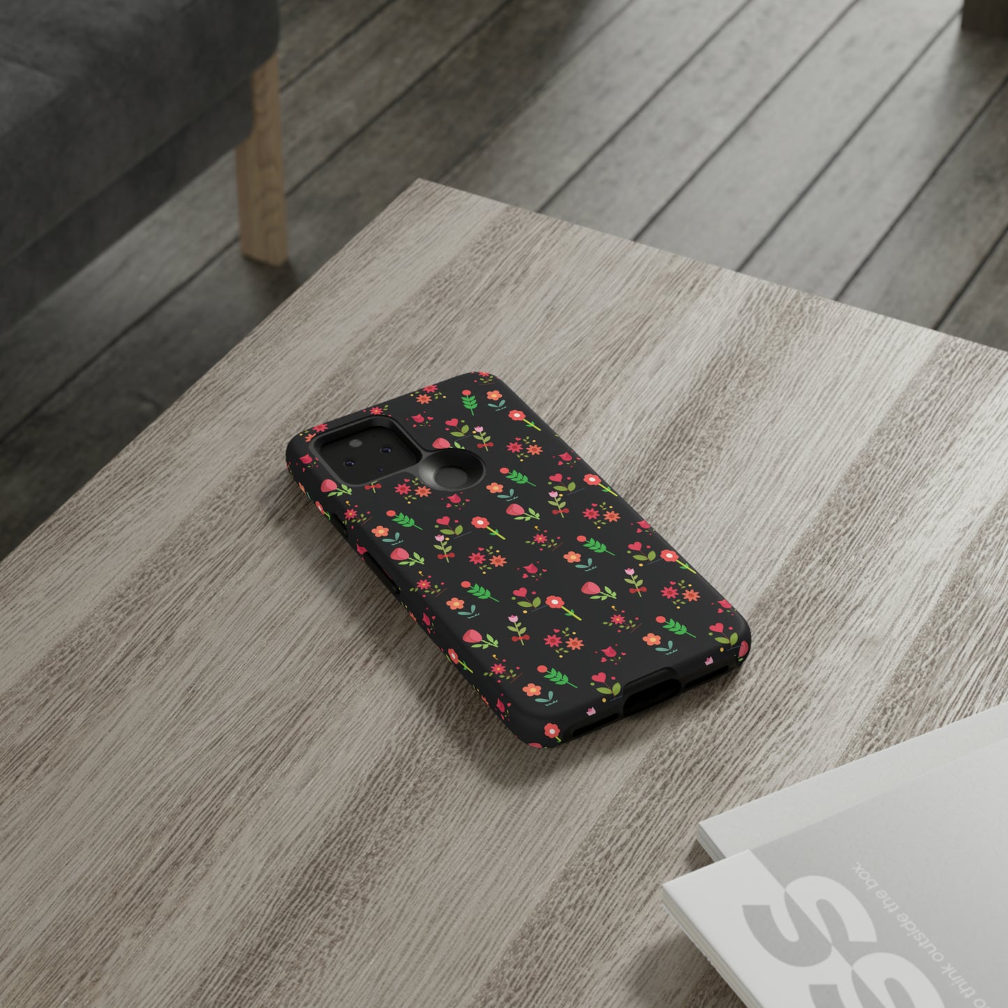 Flowers Pattern Splatter Phone Tough Cases