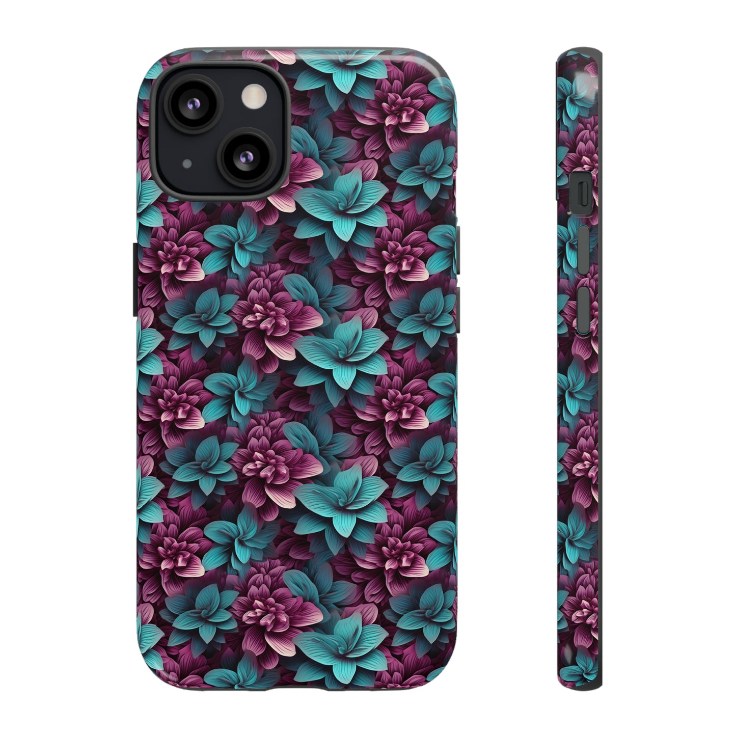 3D Flowers Tough Cases