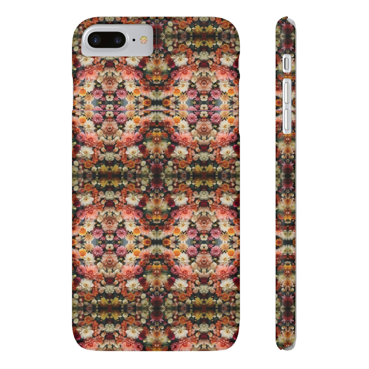 3D Flowers Pattern Slim Phone Cases