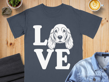 Love Dog Face Graphic T-Shirt for Pet Lovers
