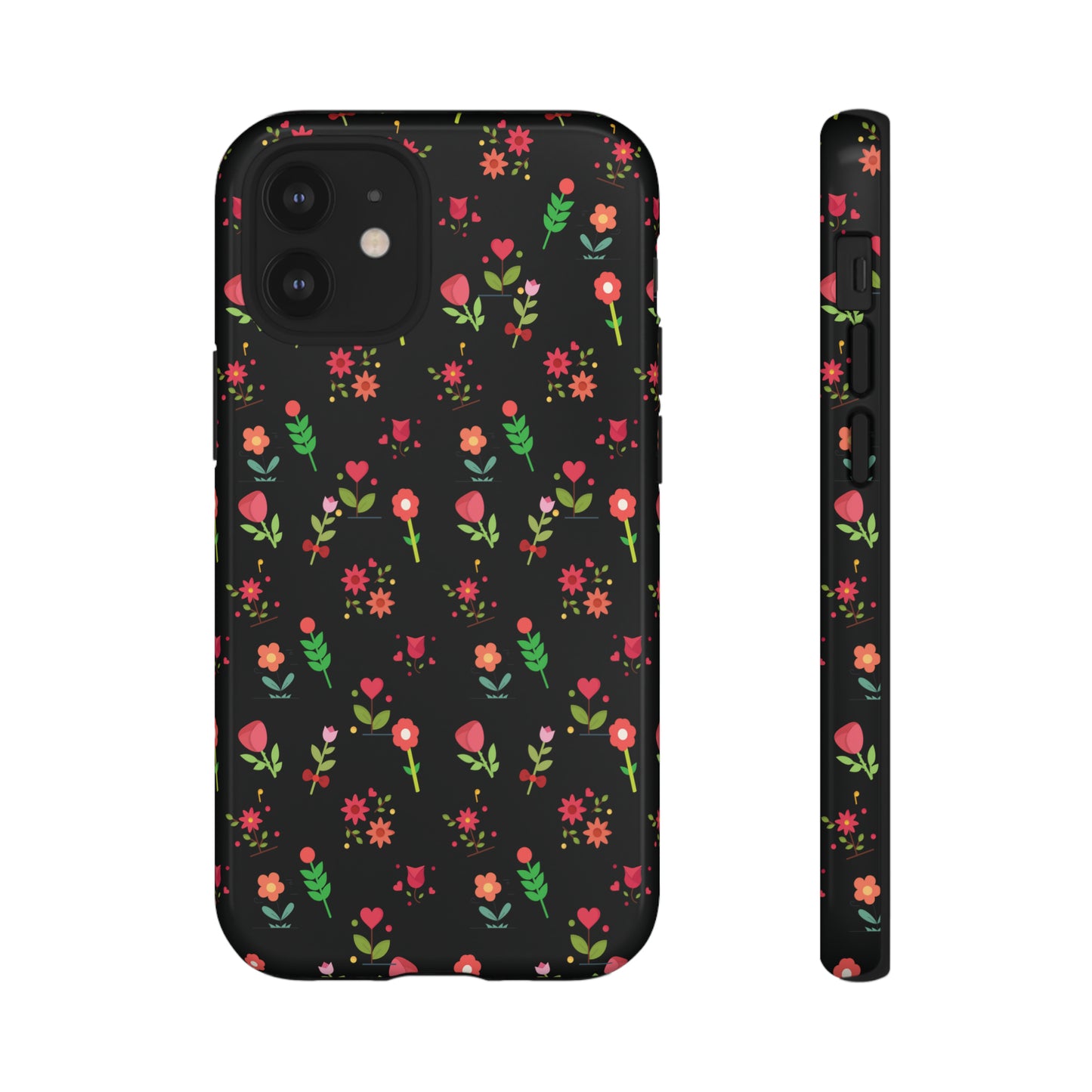 Flowers Pattern Splatter Phone Tough Cases