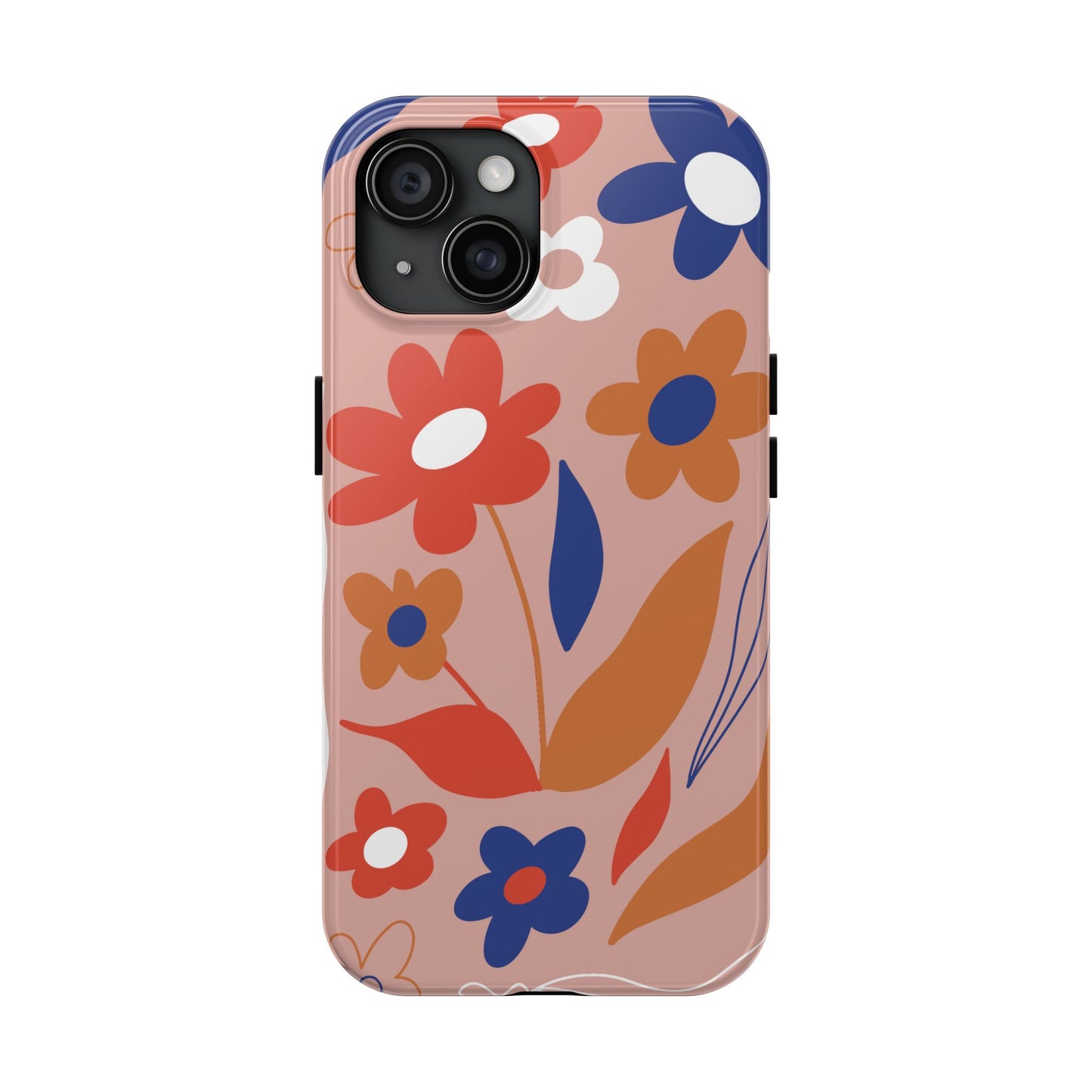 Phone Case, Floral Design, Protective Case, Cover, Strong, Durable, Custom Shell