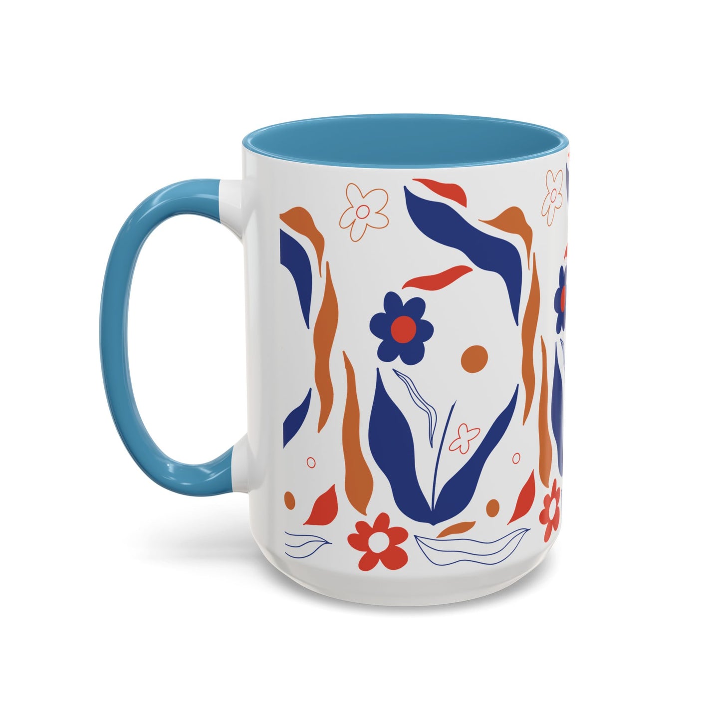 Floral Accent Coffee Mug