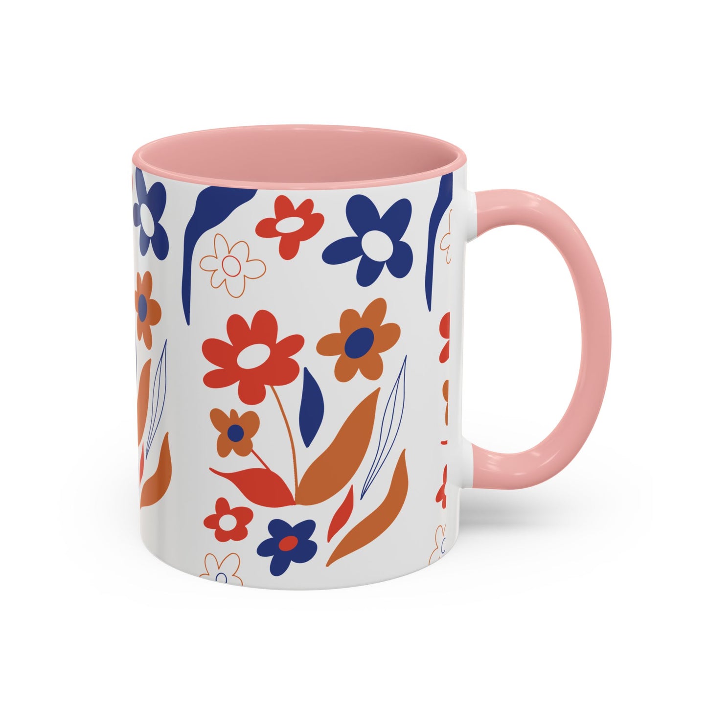 Floral Accent Coffee Mug