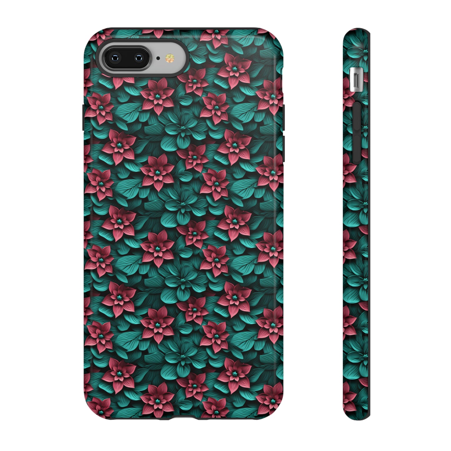 3D flowers Tough Cases