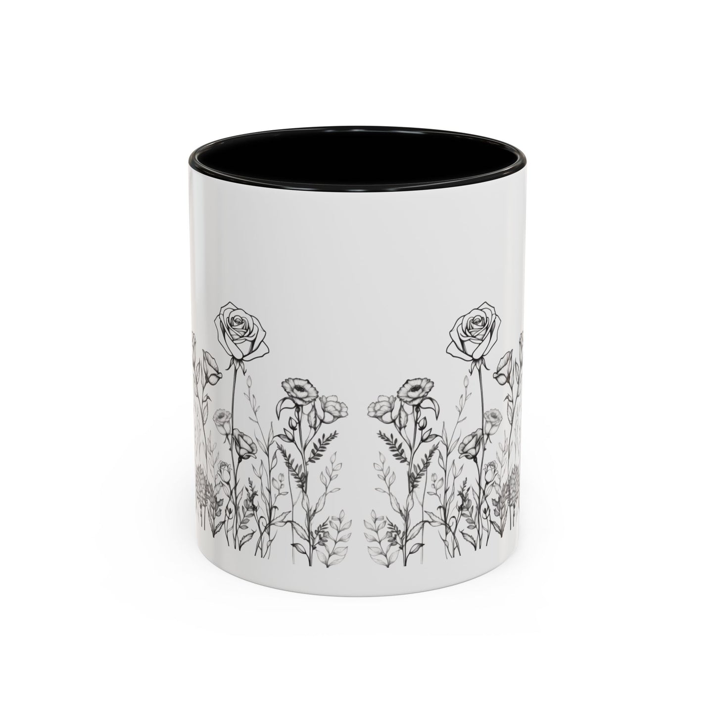 flowers Accent Coffee Mug (11, 15oz)