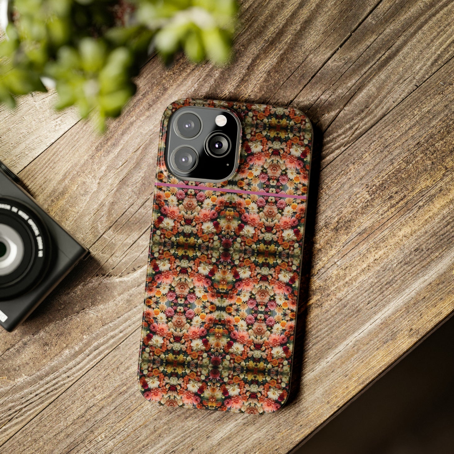 3D Flowers Pattern Slim Phone Cases