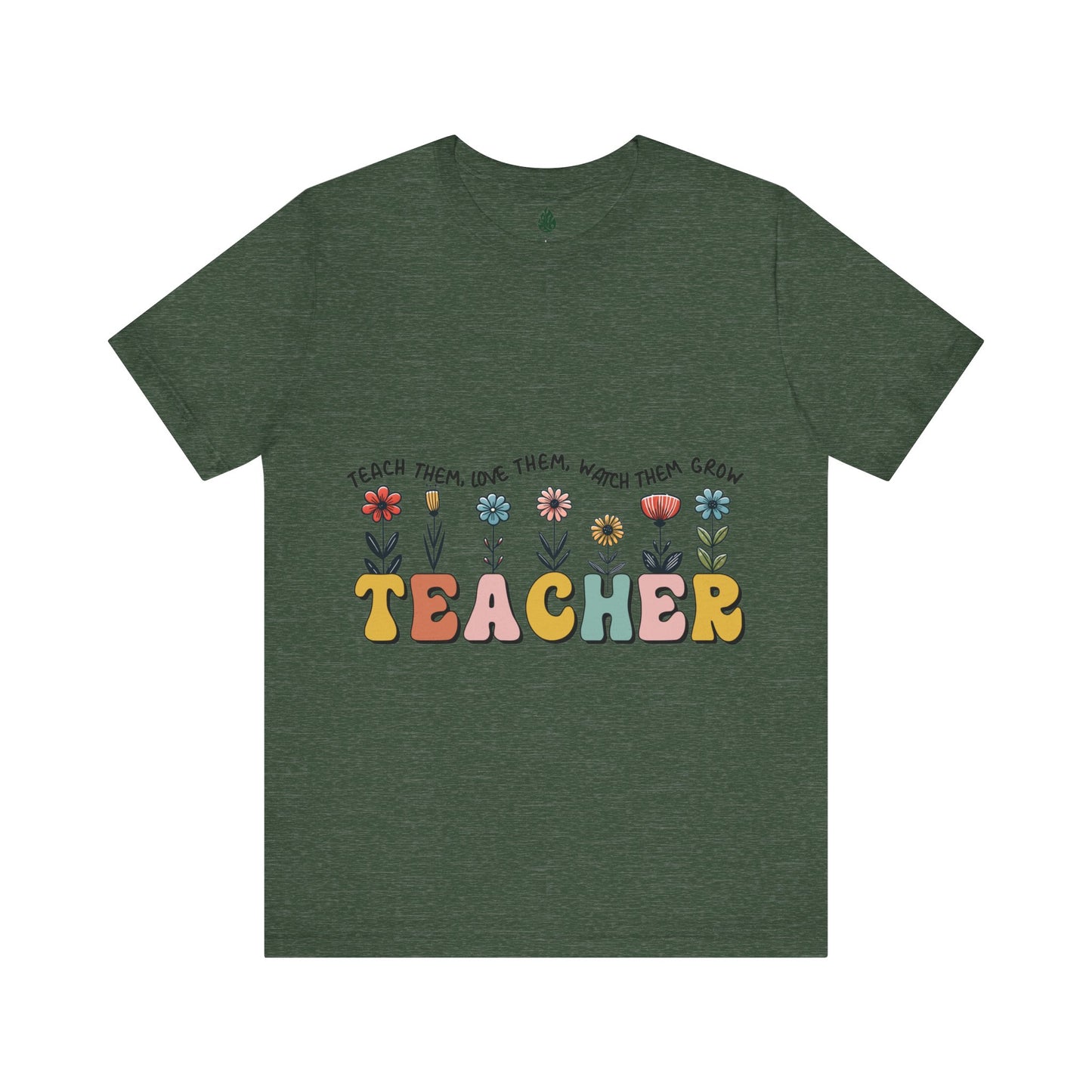 Teacher love them Unisex Jersey Short Sleeve Tee|Gift|Gift for lover|Gift for Mom|Gift for Girlfriend|Gift for Wife|Gift for Teacher|Teacher