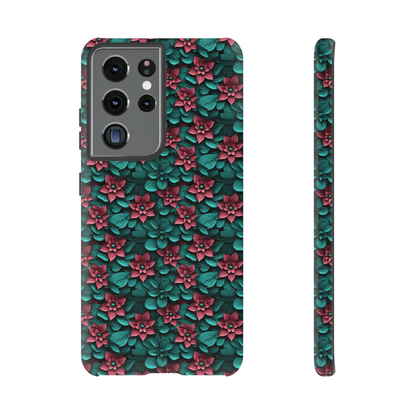 3D flowers Tough Cases