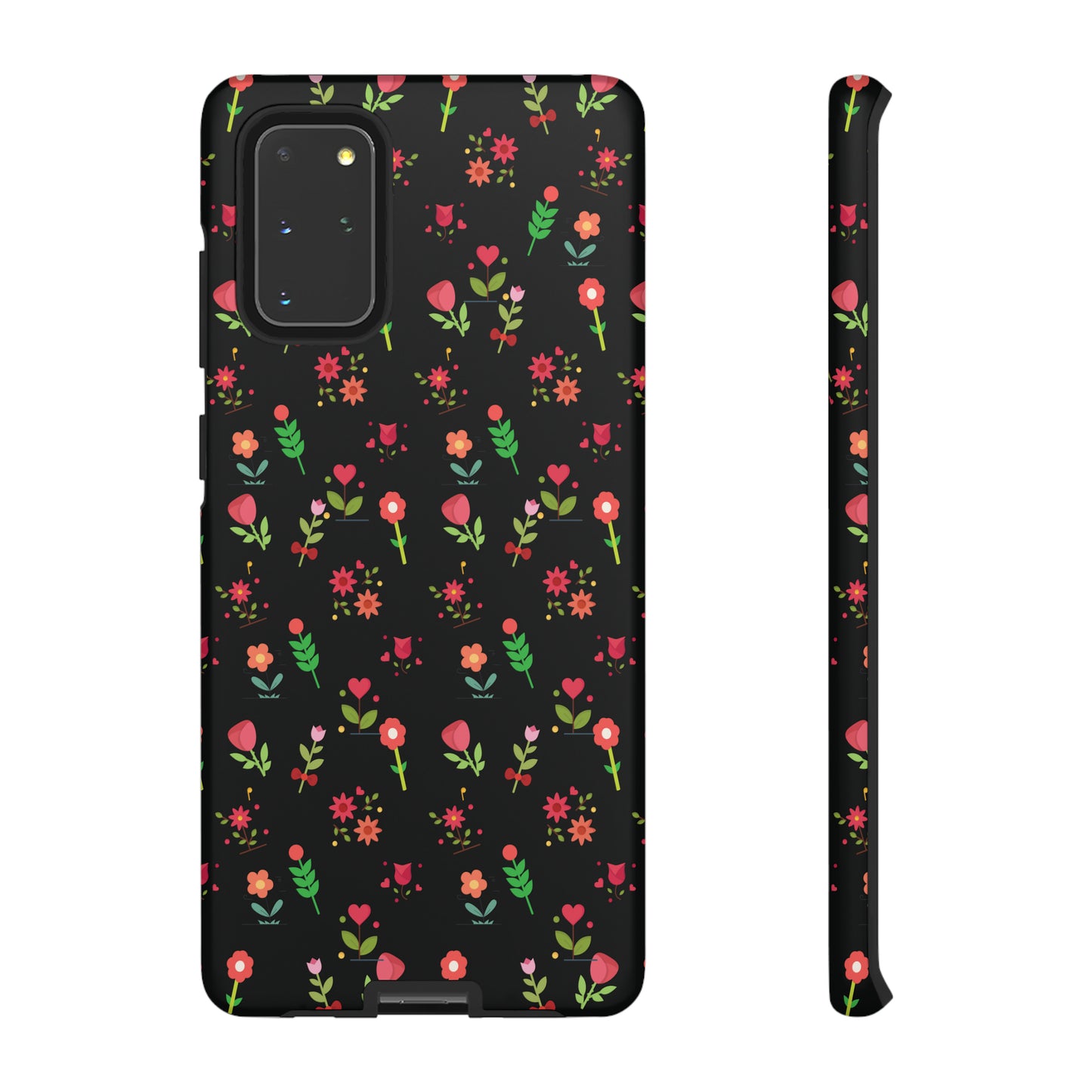 Flowers Pattern Splatter Phone Tough Cases