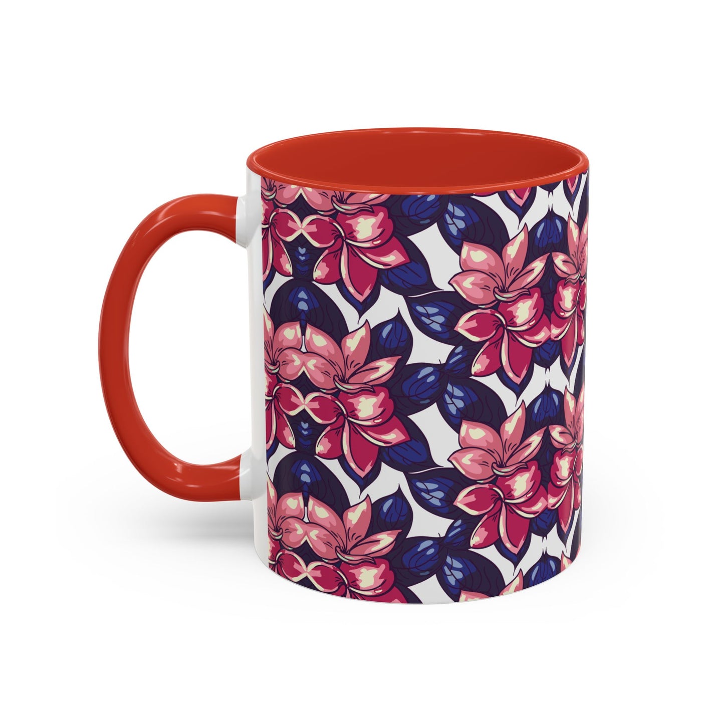 Floral Accent Coffee Mug