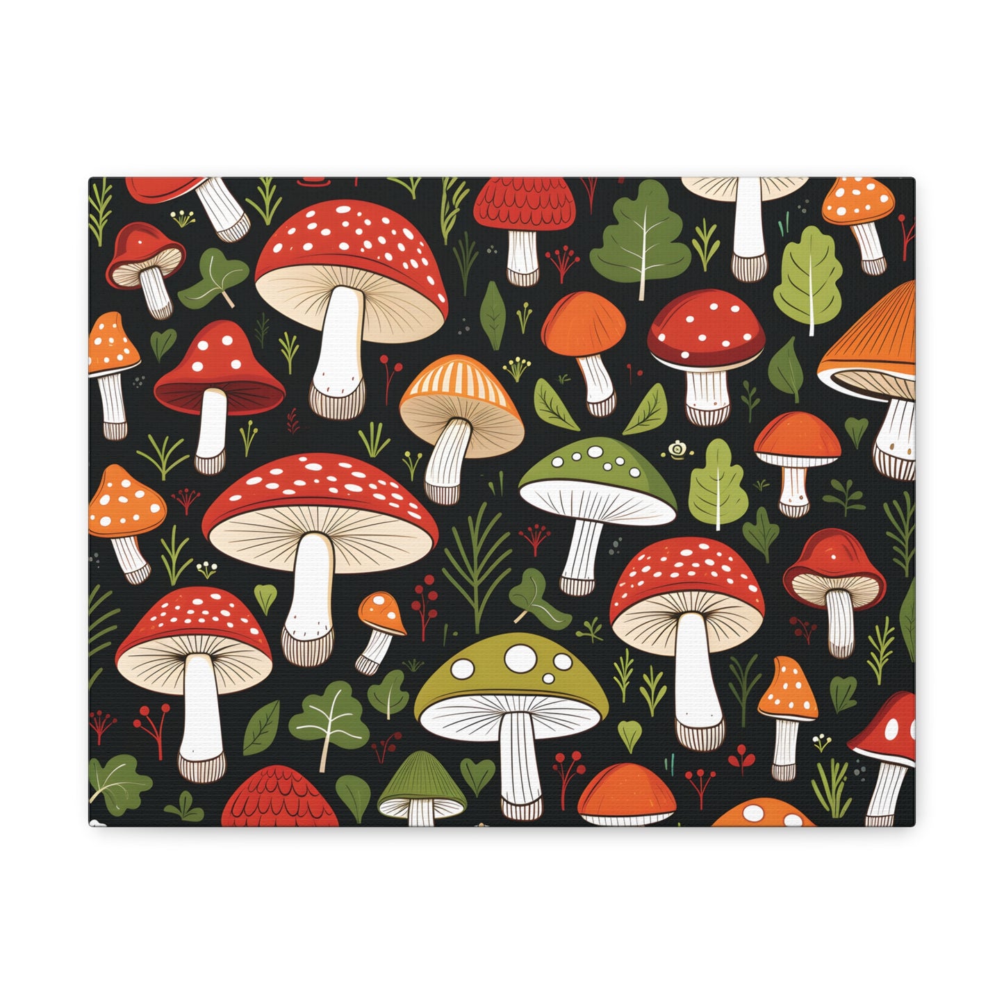 3D Mushrooms Gallery Wraps