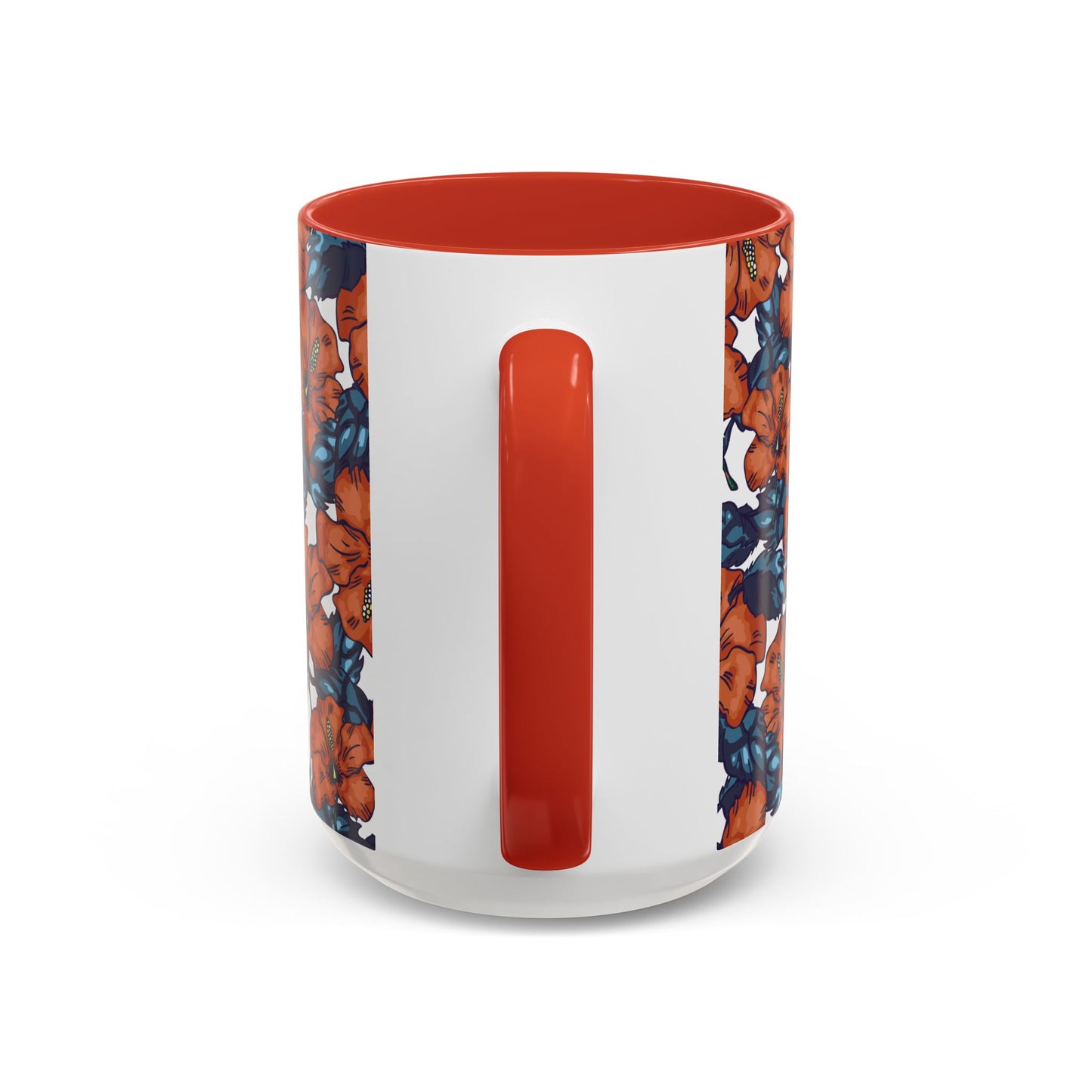 Floral Accent Coffee Mug