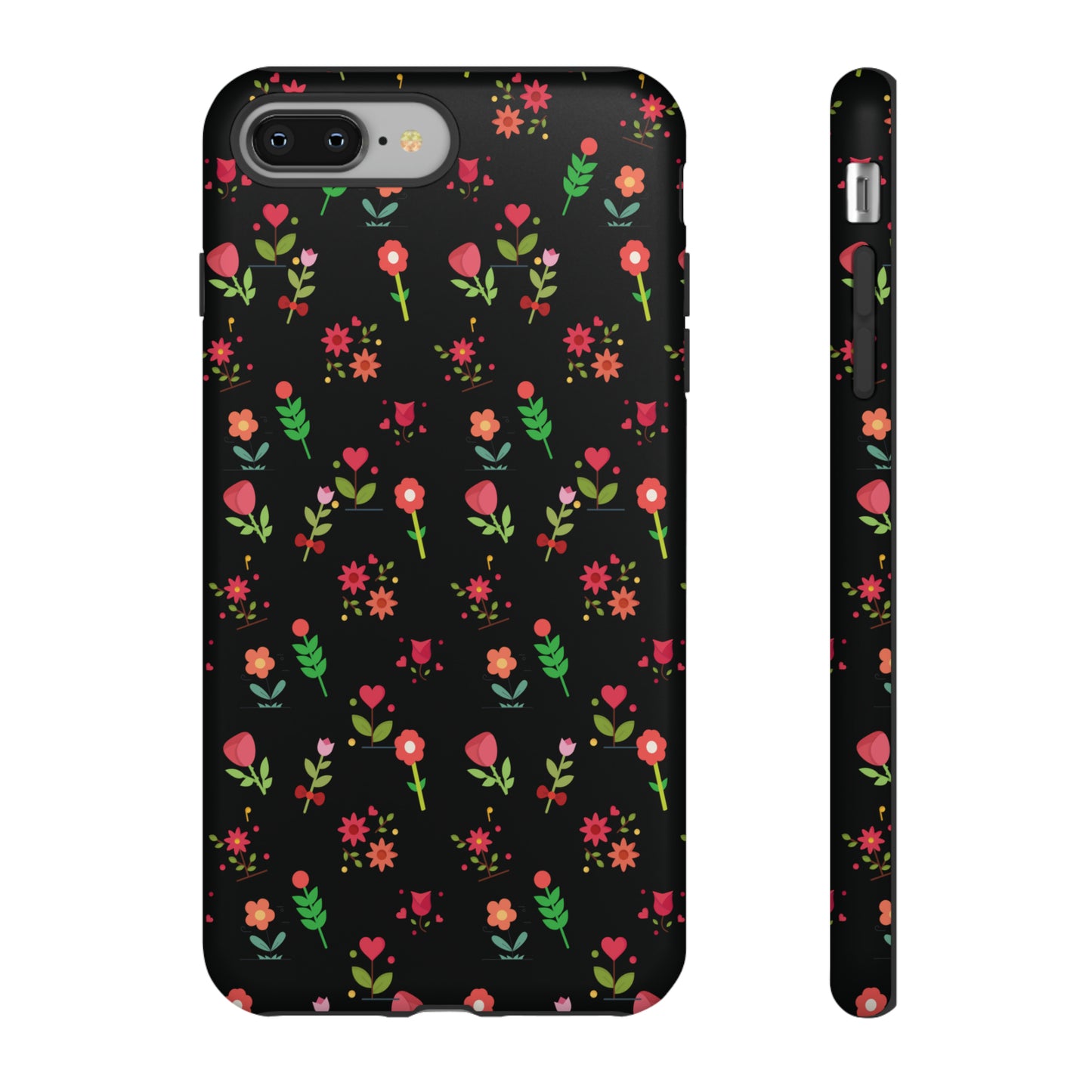 Flowers Pattern Splatter Phone Tough Cases