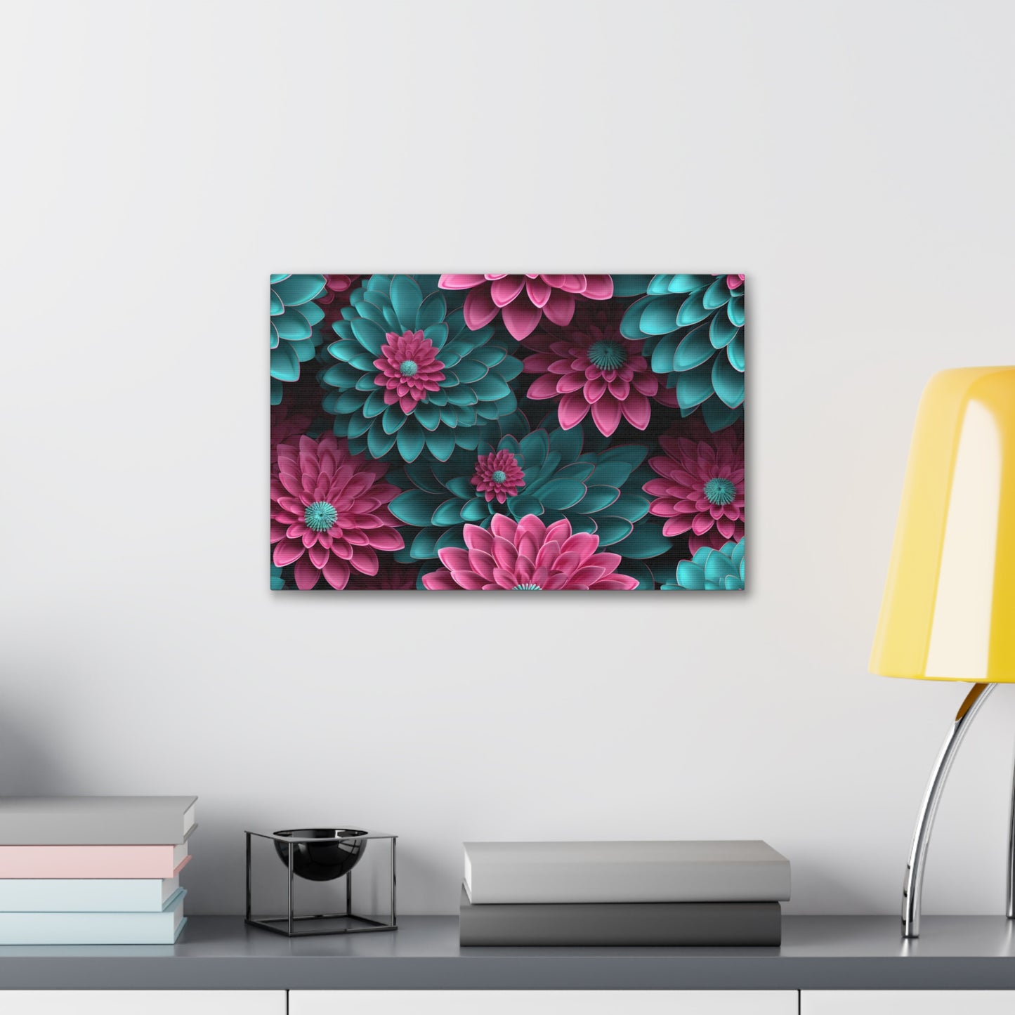 3D Flowers Gallery Wraps