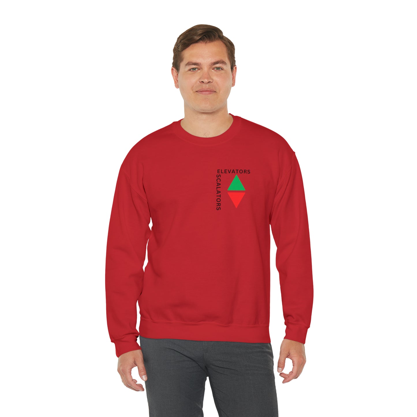 Elevators and Escalators Unisex Heavy Blend Crewneck Sweatshirt