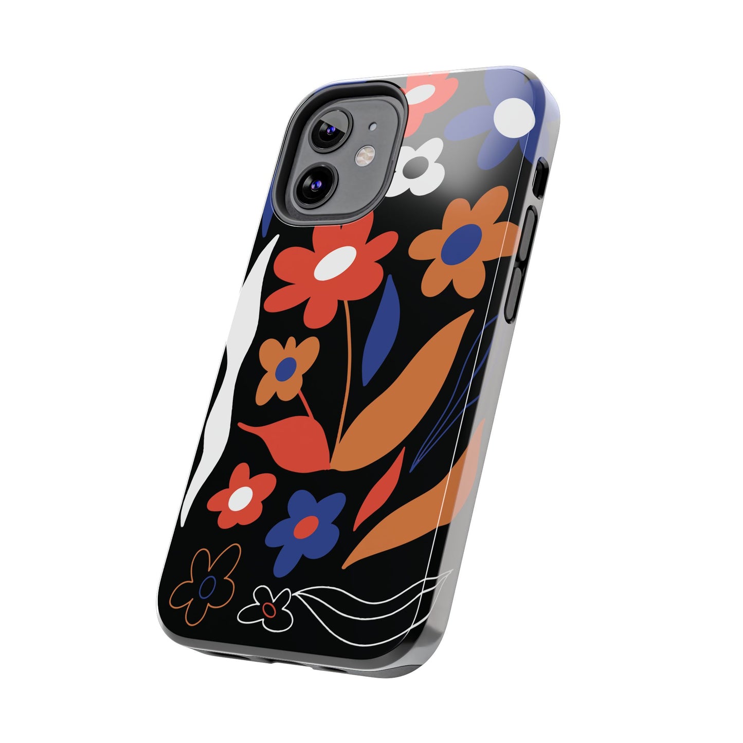 Phone Case, Floral Design, Protective Case, Cover, Strong, Durable, Custom Shell