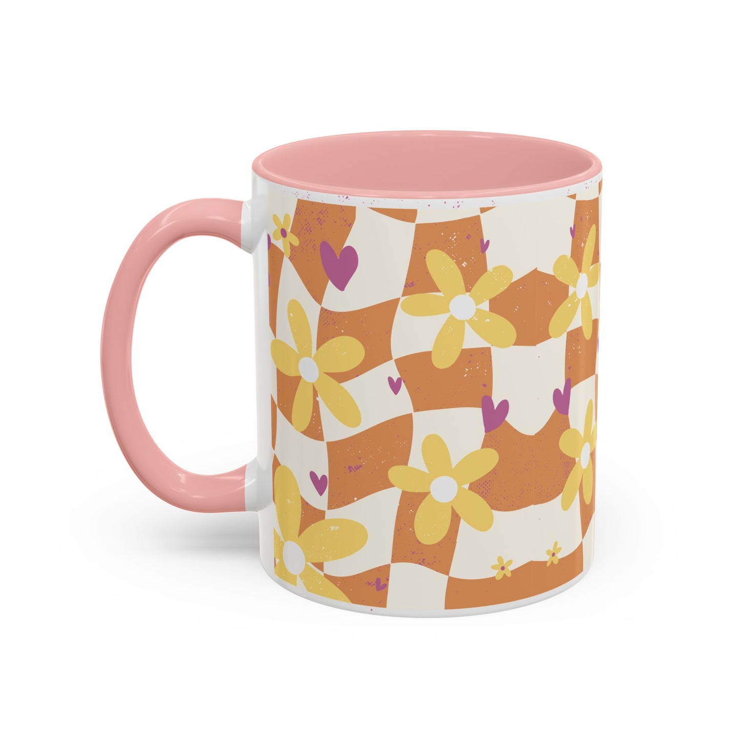 Floral Accent Coffee Mug