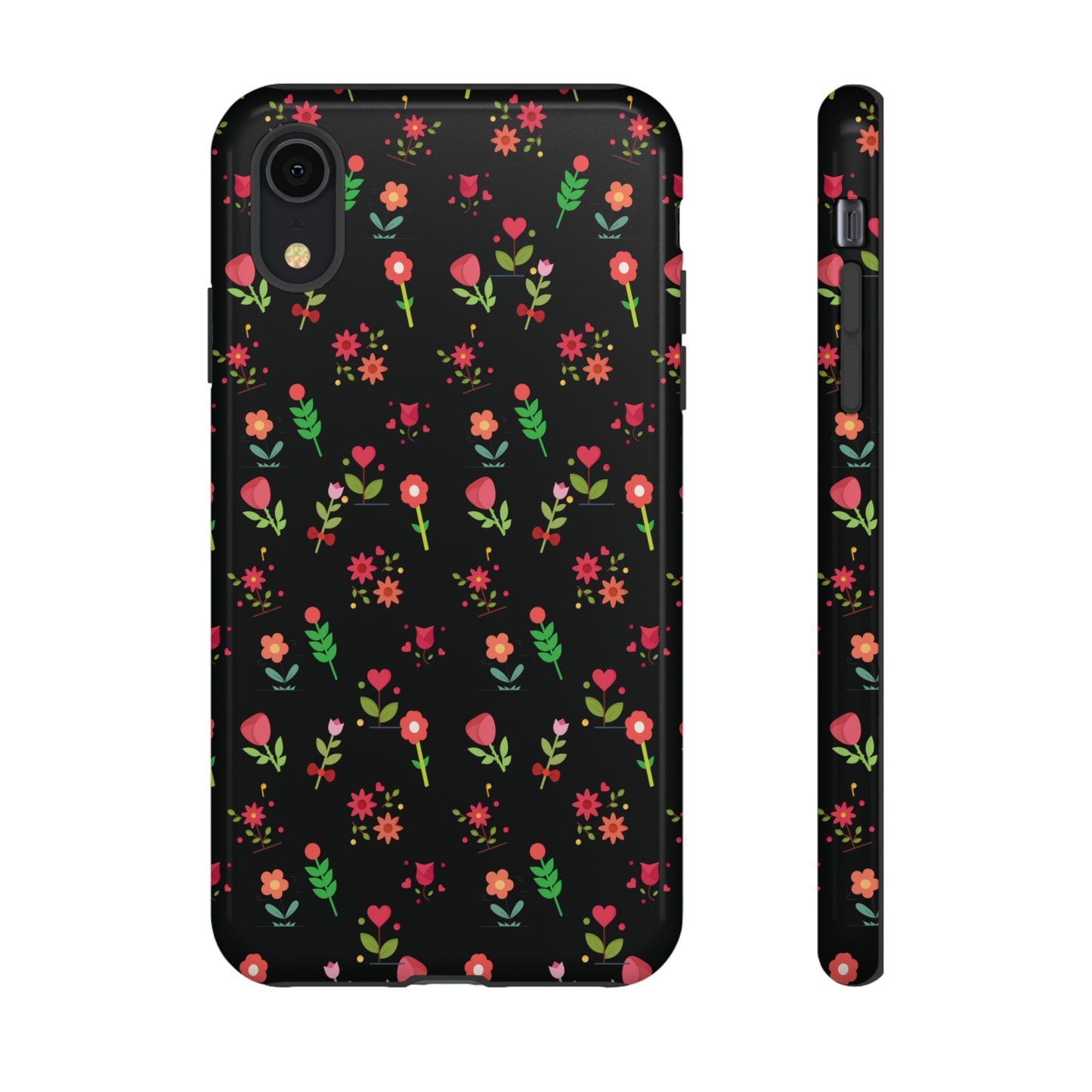 Flowers Pattern Splatter Phone Tough Cases