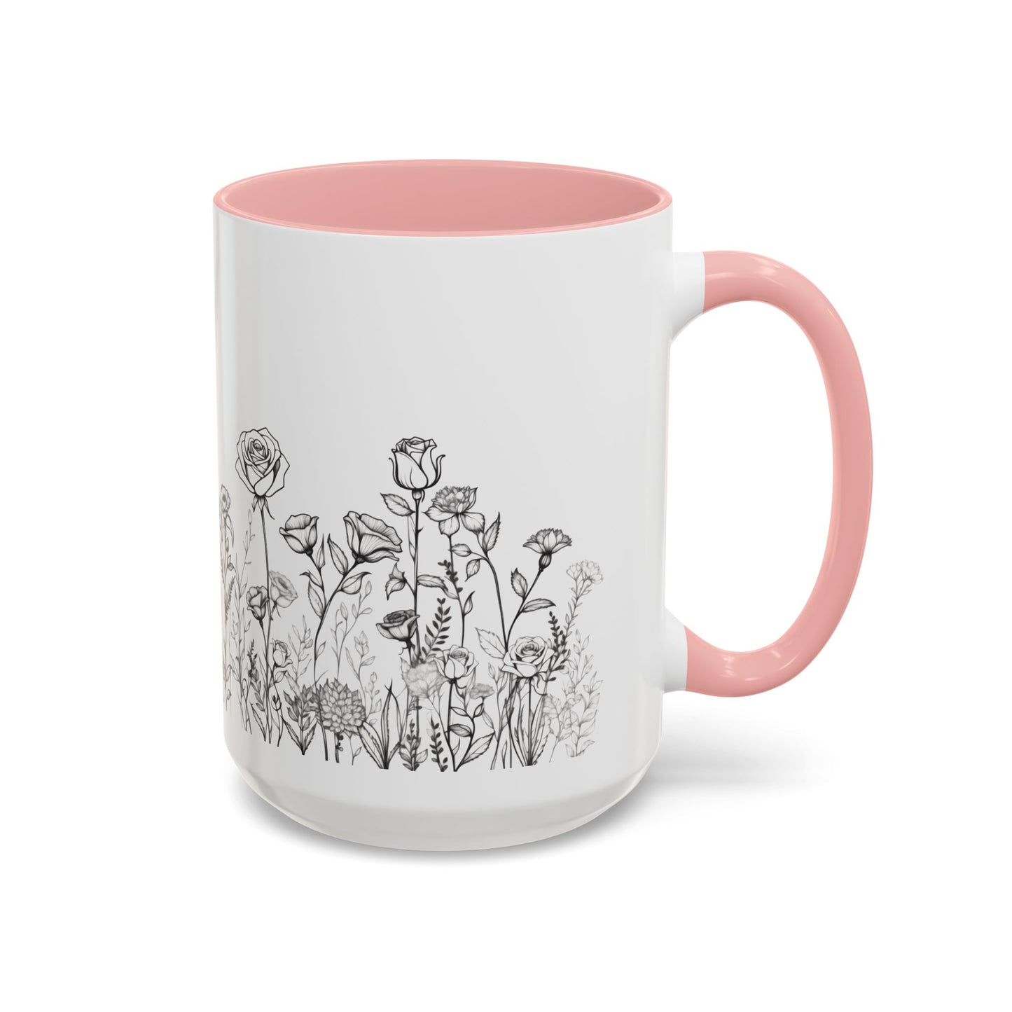 flowers Accent Coffee Mug (11, 15oz)