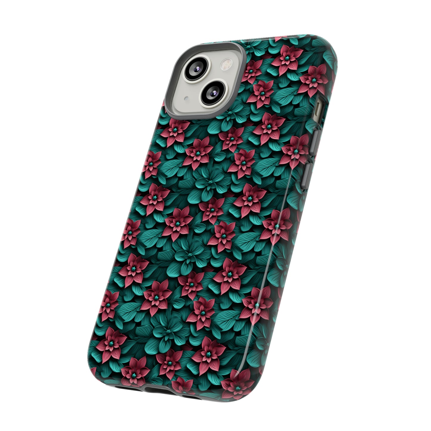 3D flowers Tough Cases