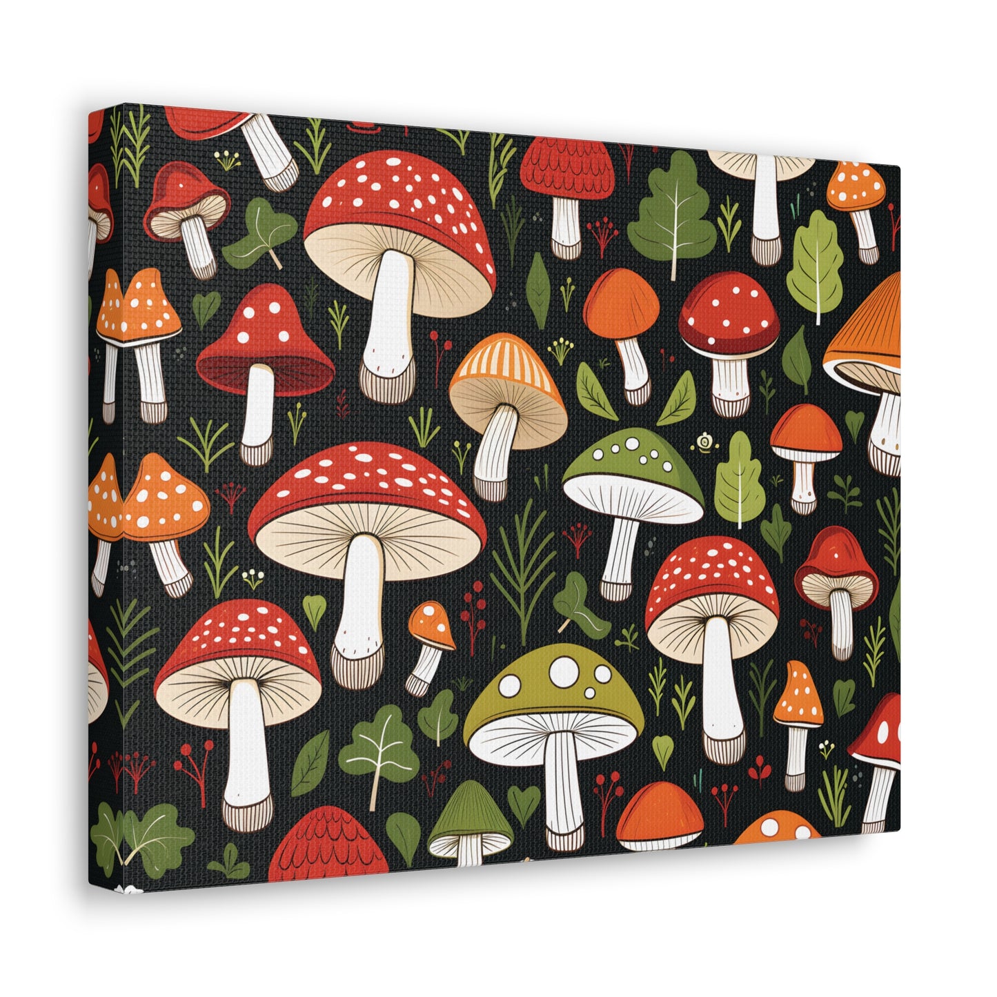 3D Mushrooms Gallery Wraps