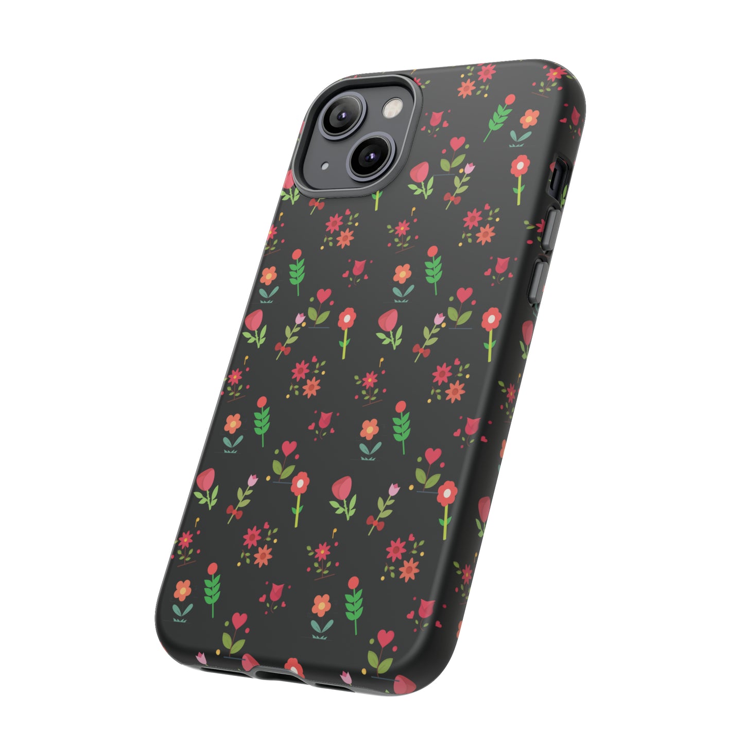 Flowers Pattern Splatter Phone Tough Cases