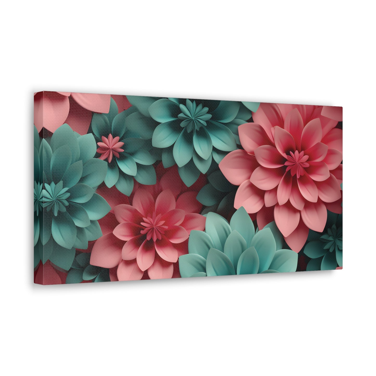 3D Flowers Gallery Wraps