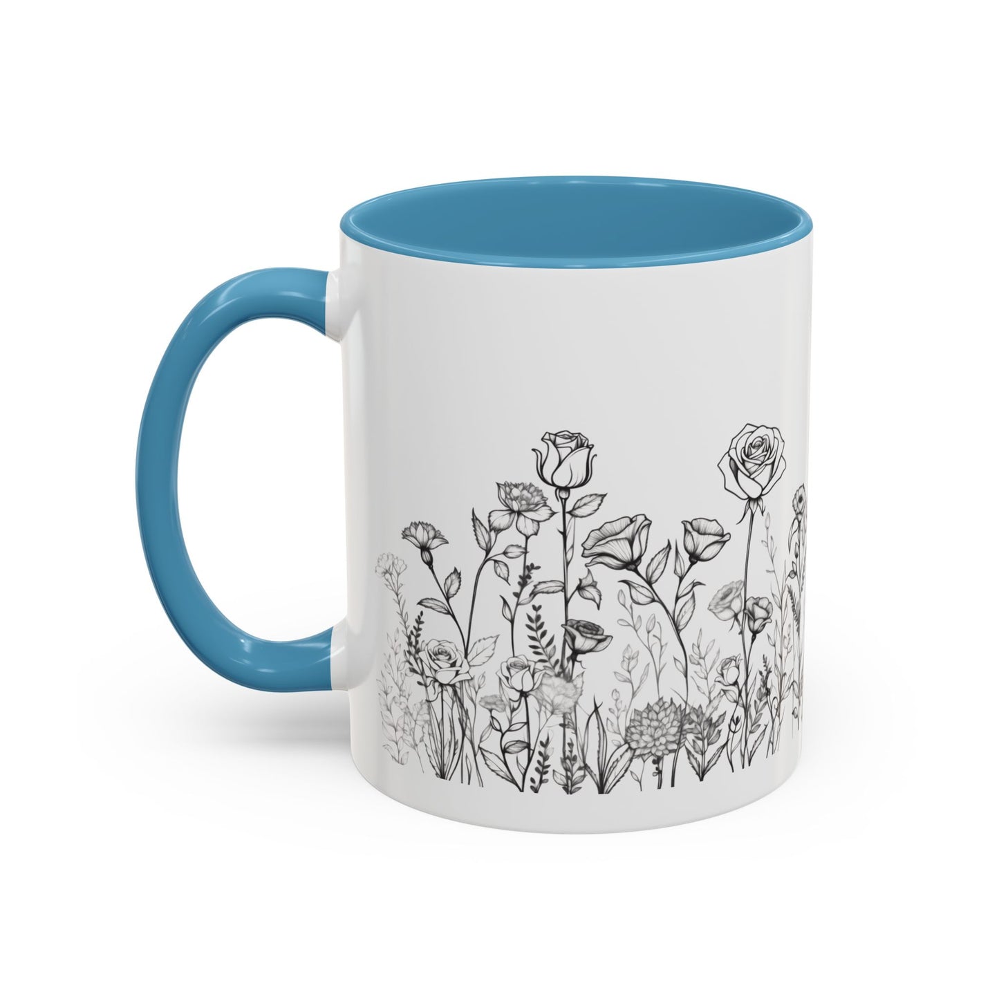 flowers Accent Coffee Mug (11, 15oz)