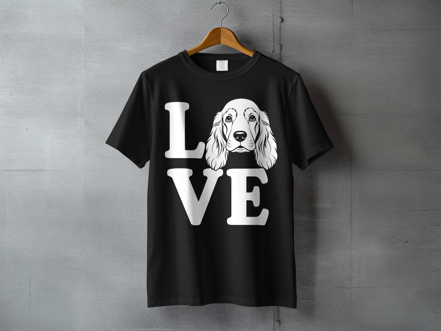 Love Dog Graphic Print T-Shirt Casual Graphic Product