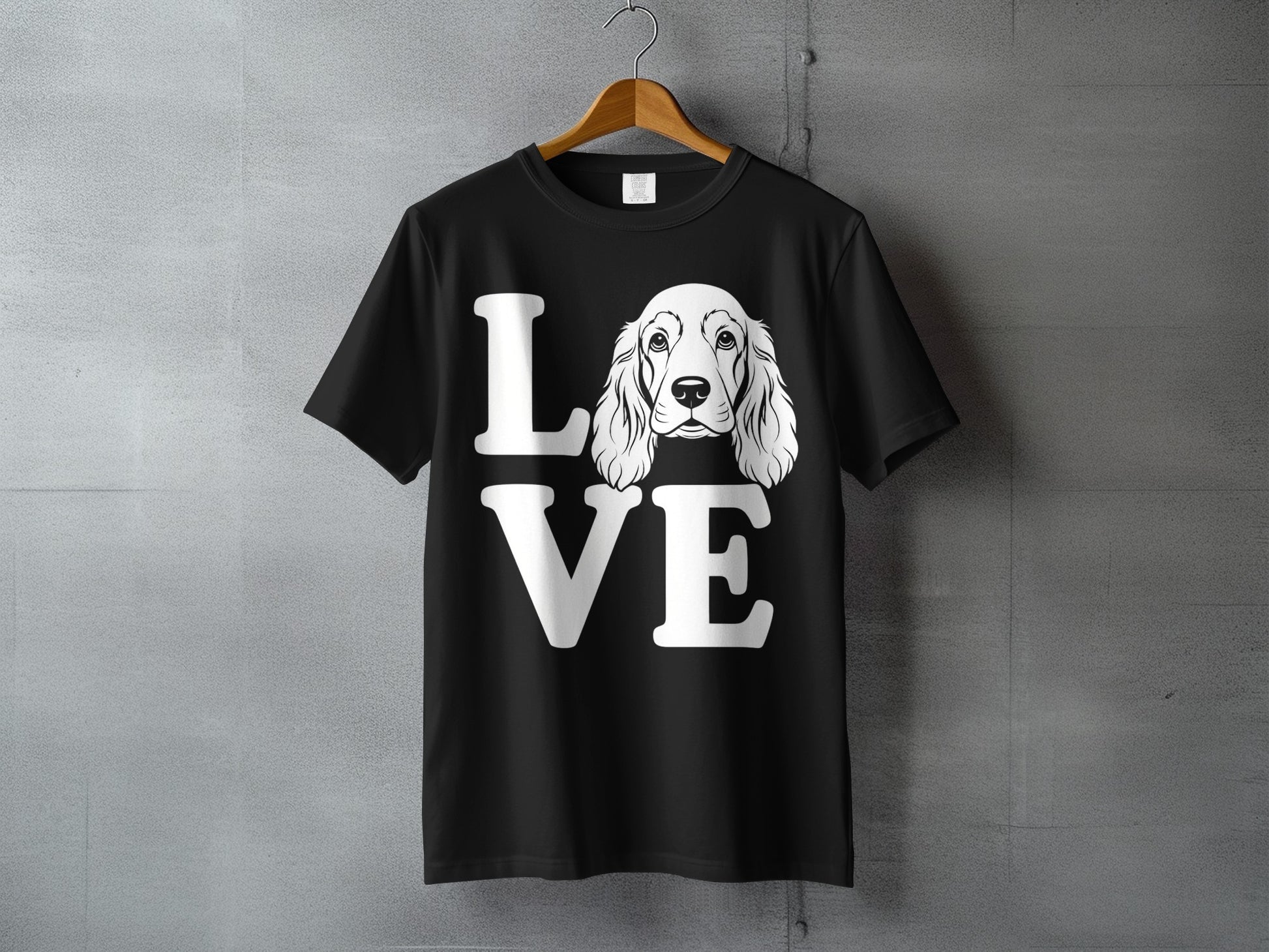 Love Dog Graphic Print T-Shirt Casual Graphic Product