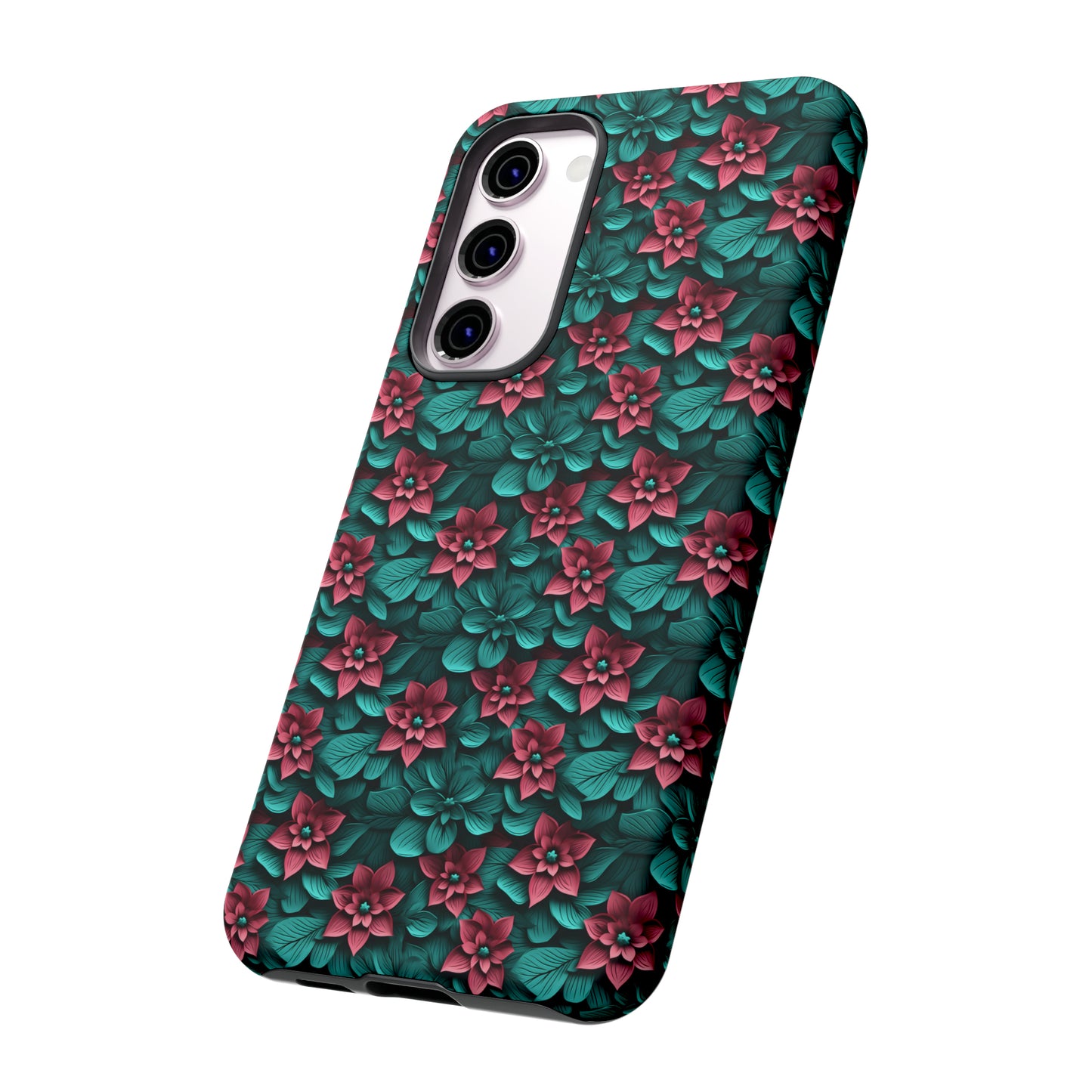 3D flowers Tough Cases