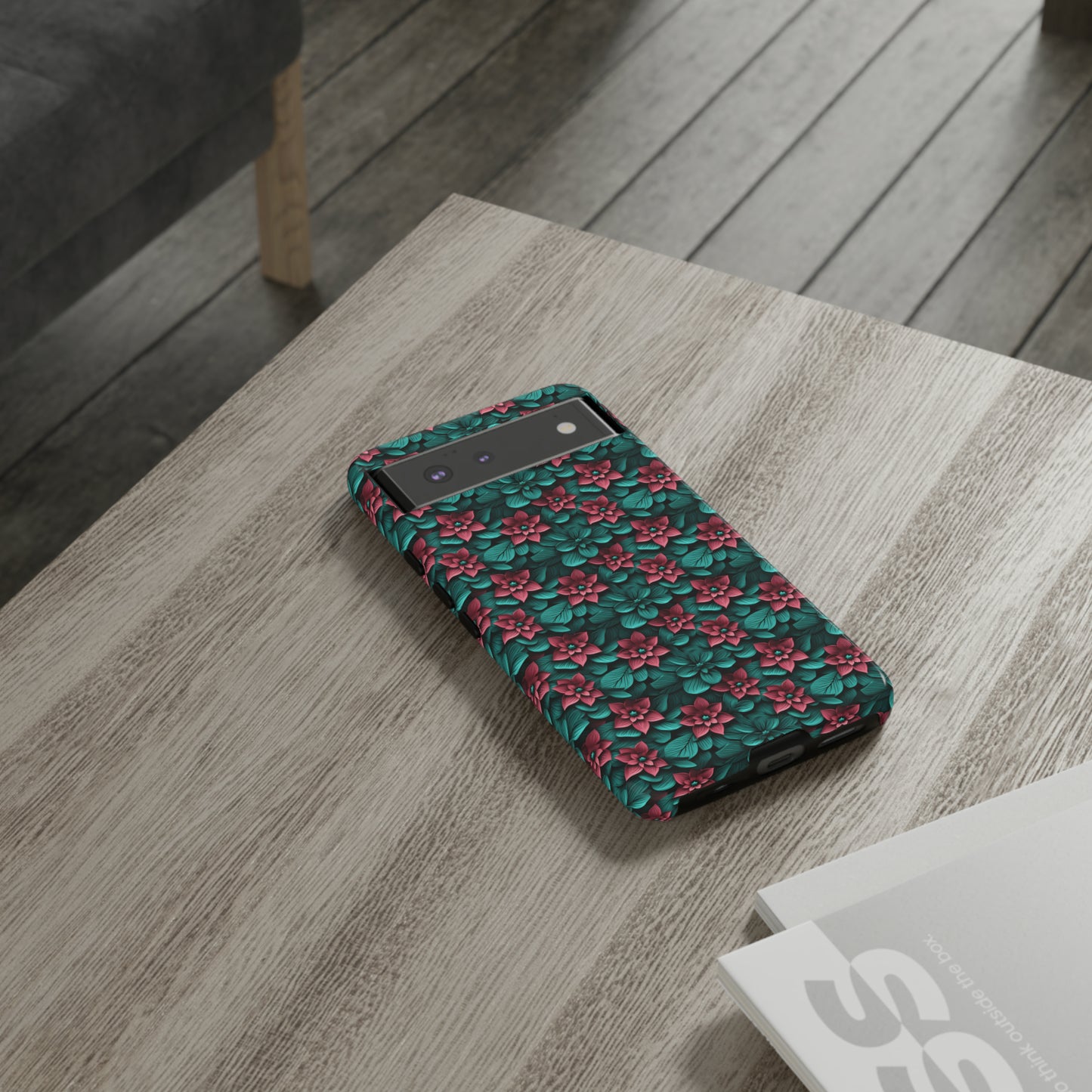 3D flowers Tough Cases