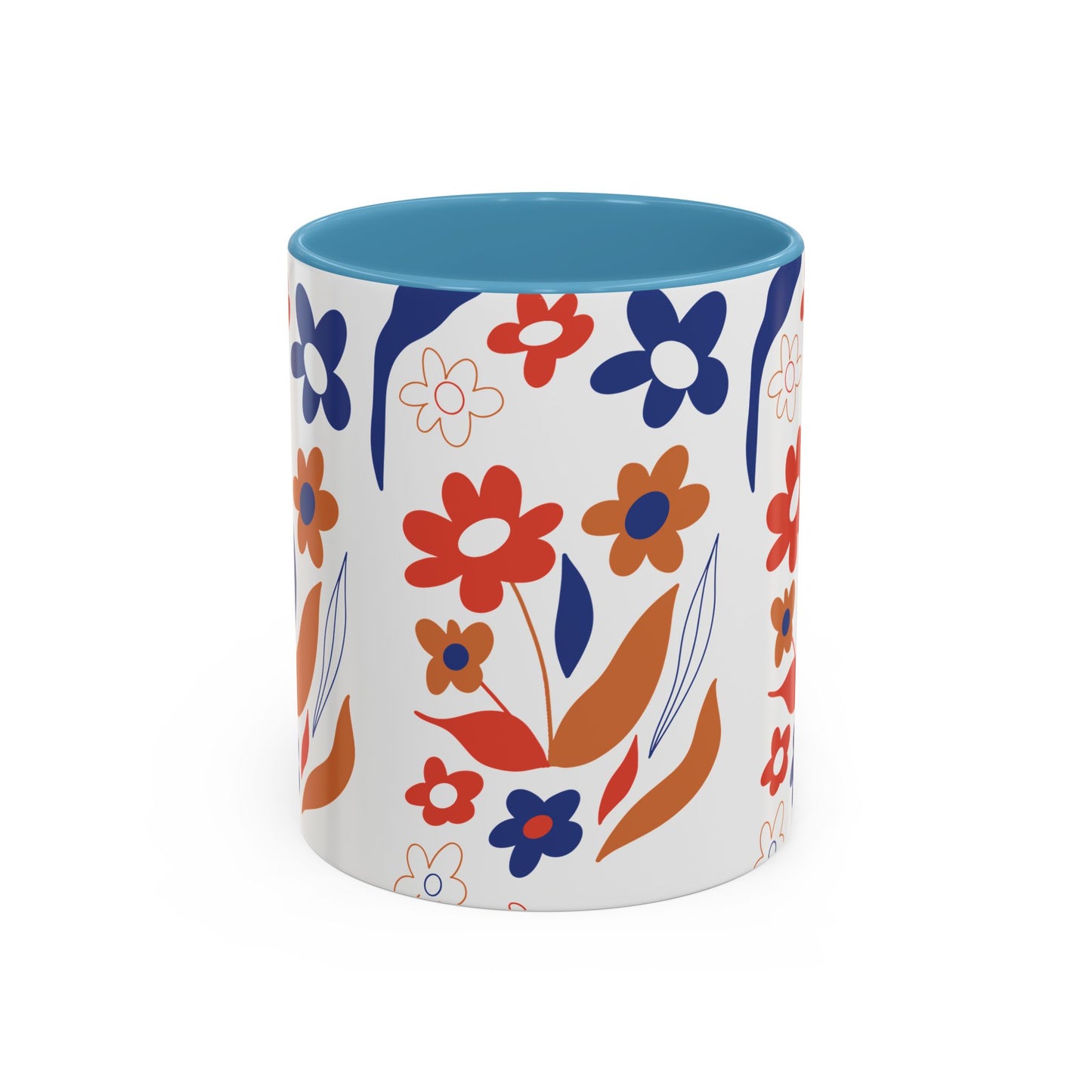 Floral Accent Coffee Mug