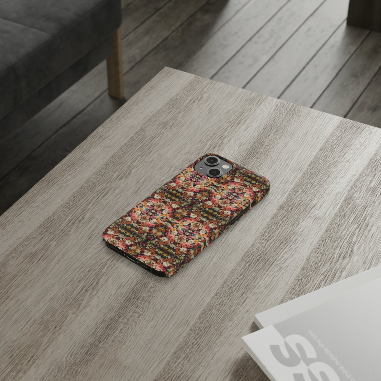 3D Flowers Pattern Slim Phone Cases