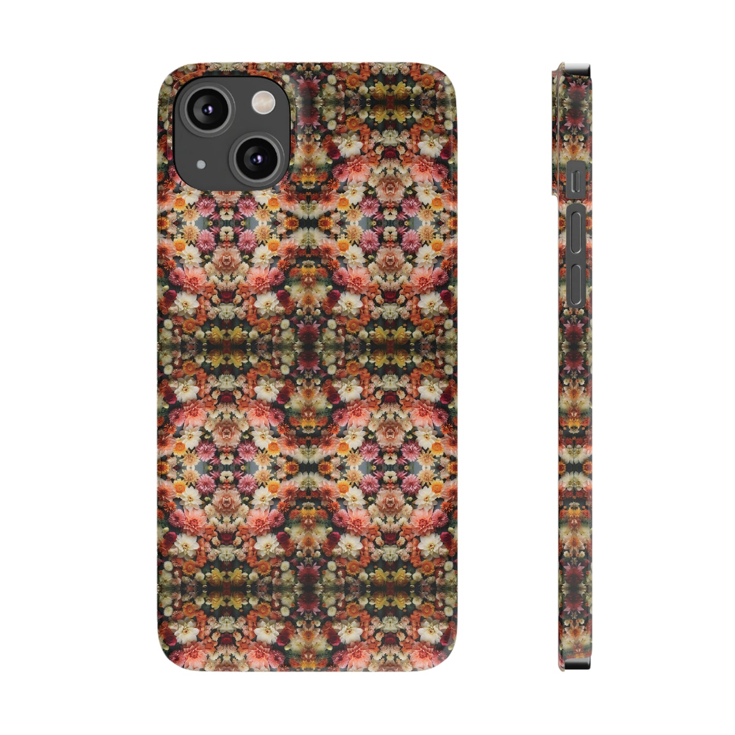 3D Flowers Pattern Slim Phone Cases