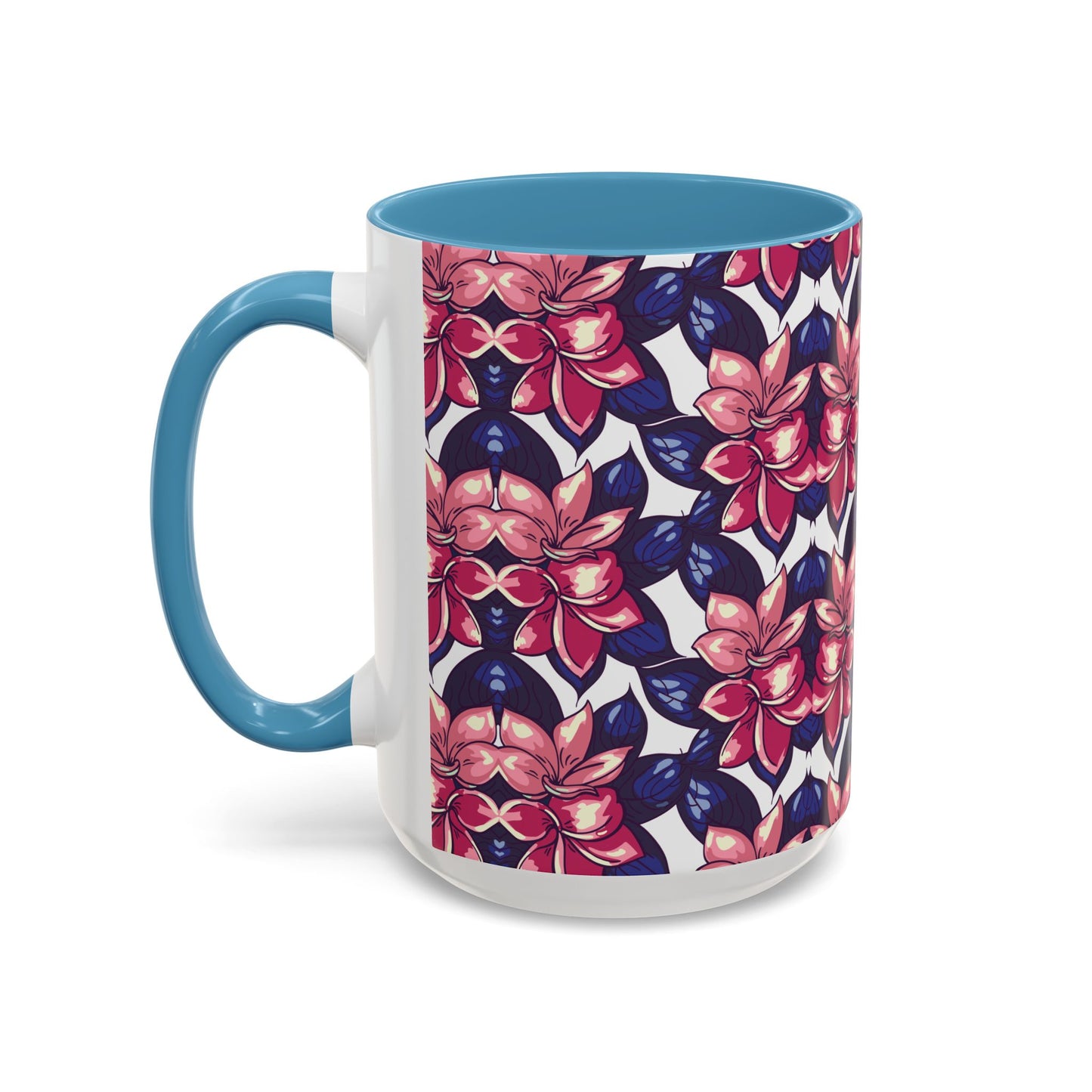 Floral Accent Coffee Mug